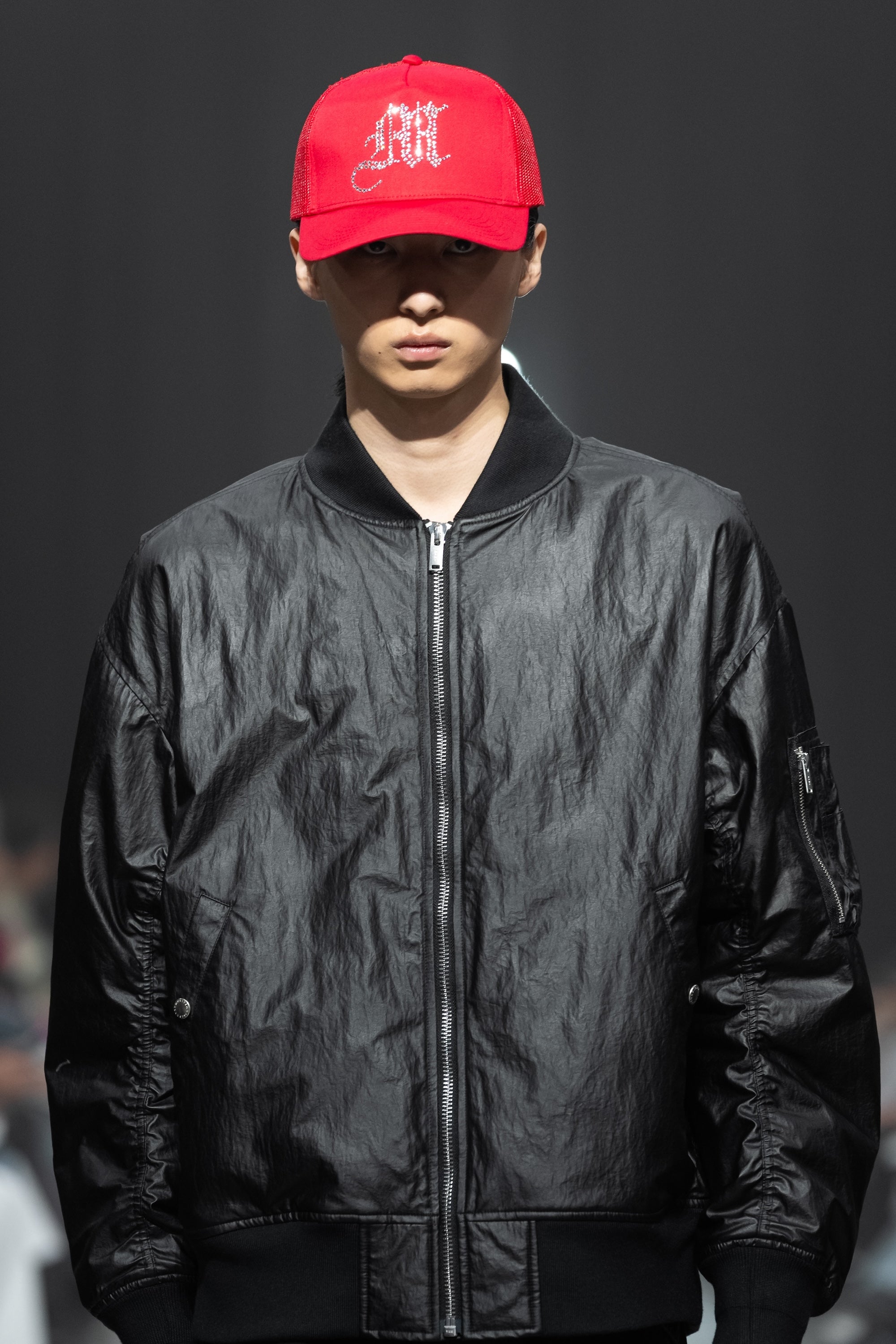 GLOSSY MA-1 JACKET
