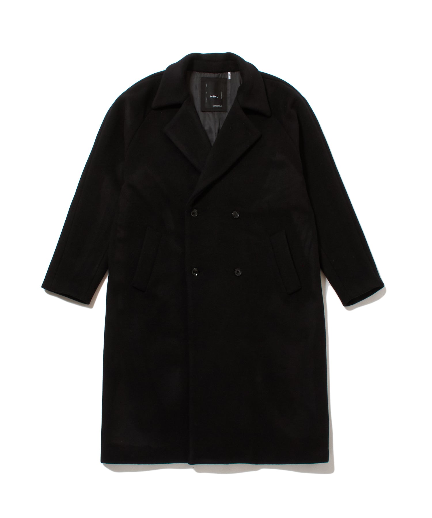 DOUBLE BREASTED WOOL MAXI COAT