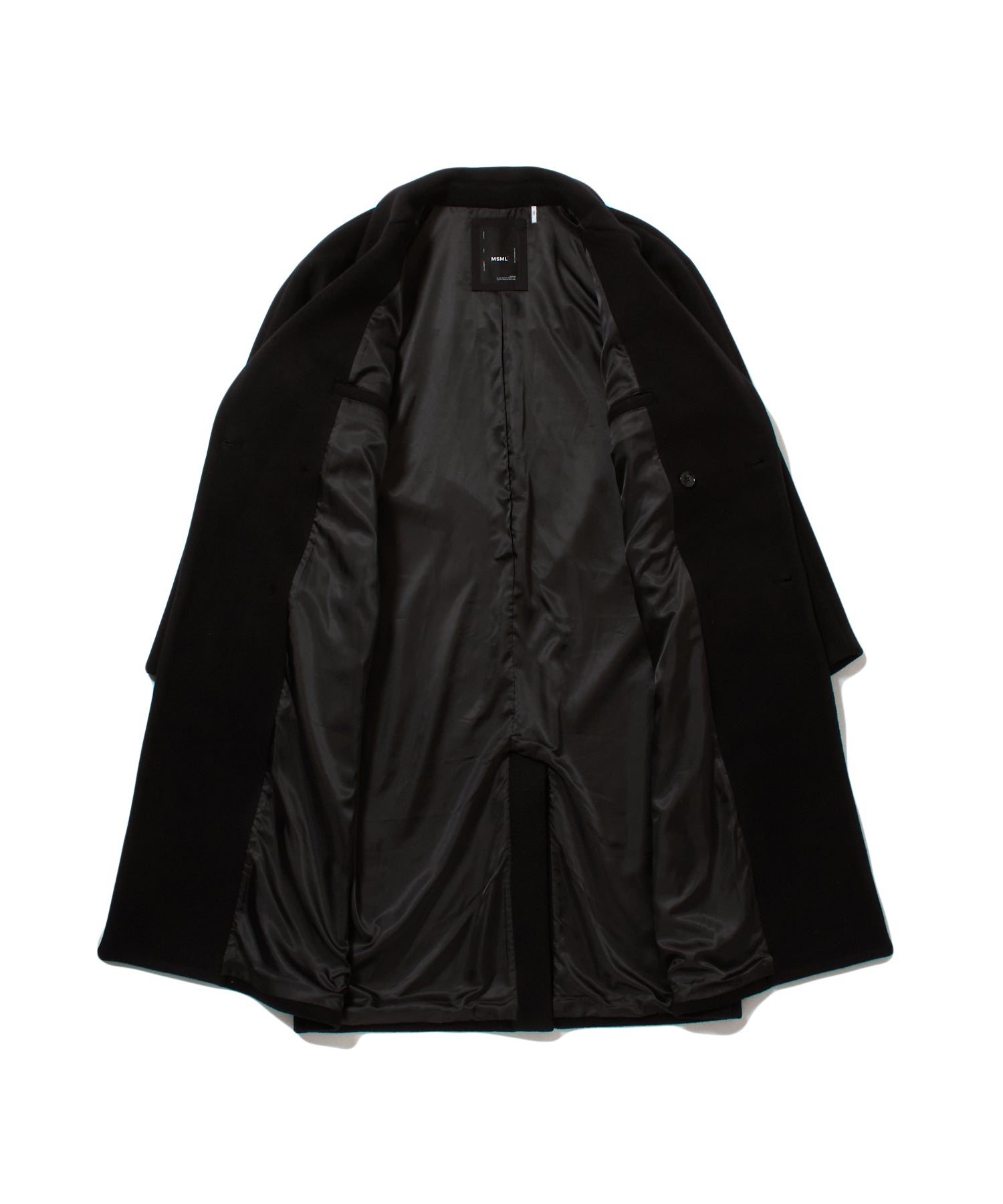 DOUBLE BREASTED WOOL MAXI COAT