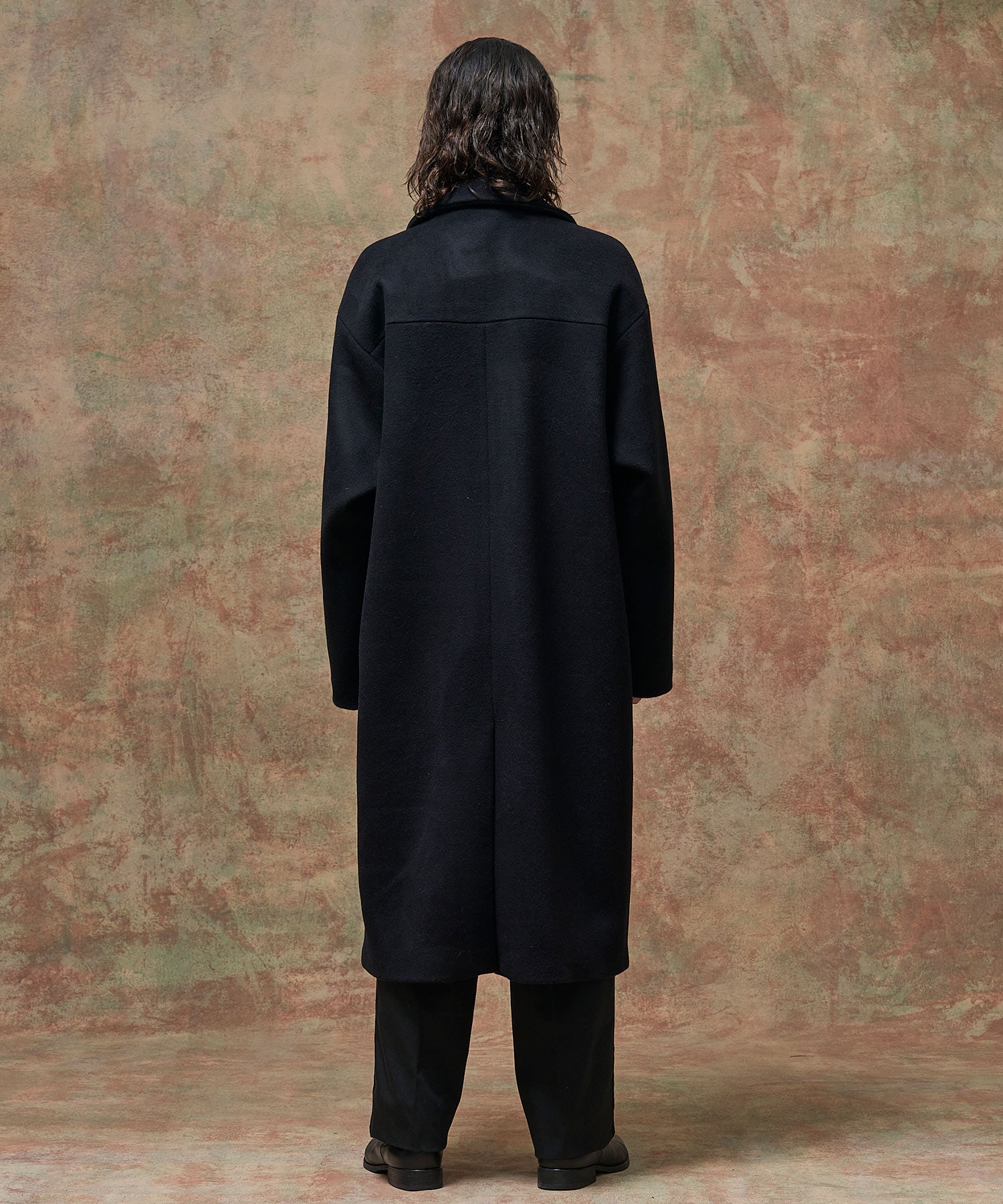 DOUBLE BREASTED WOOL MAXI COAT