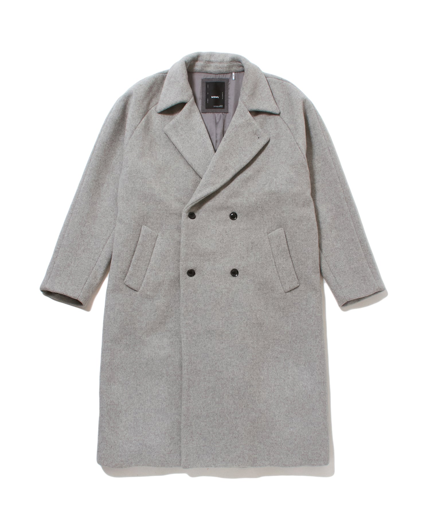 DOUBLE BREASTED WOOL MAXI COAT