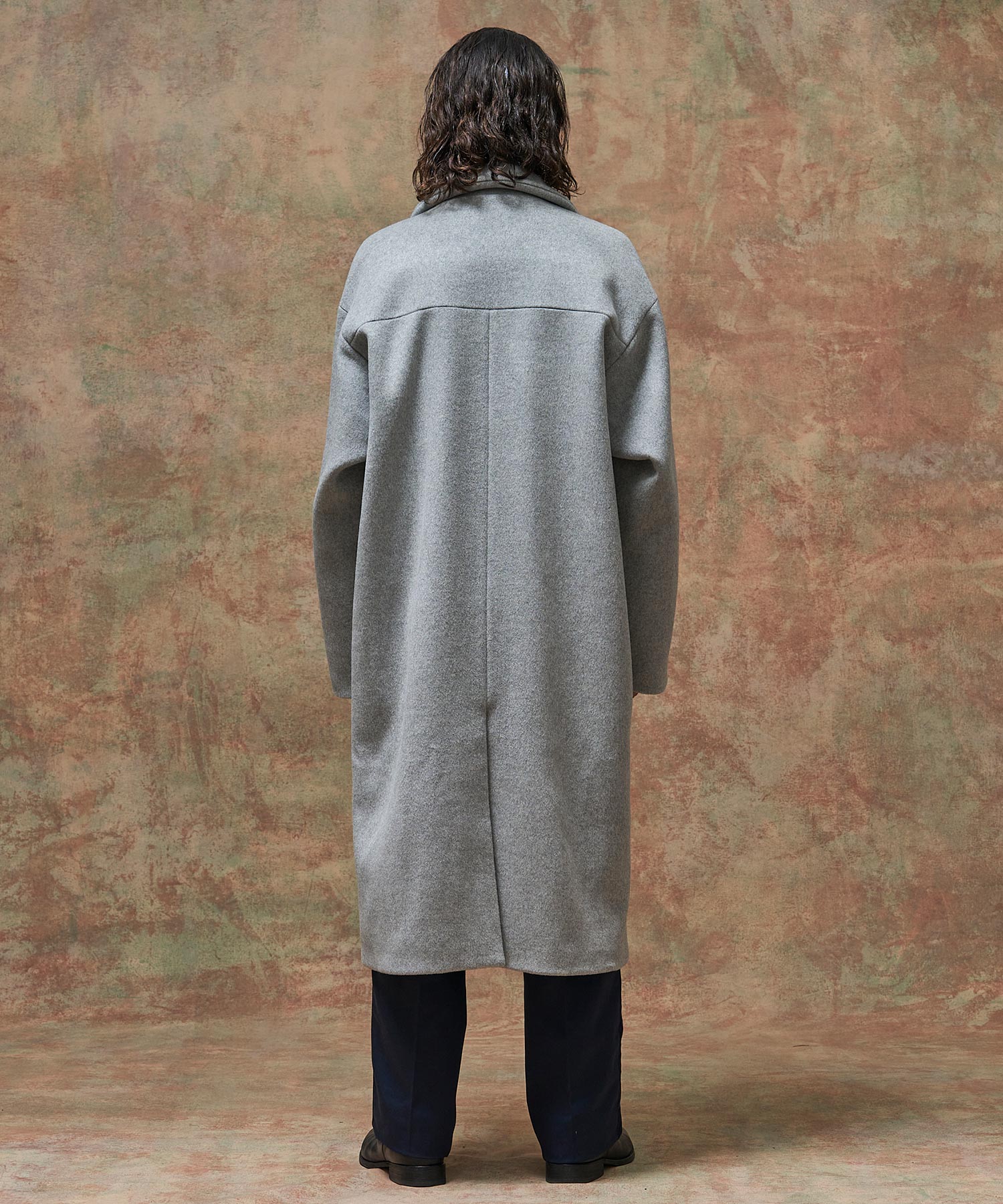 DOUBLE BREASTED WOOL MAXI COAT