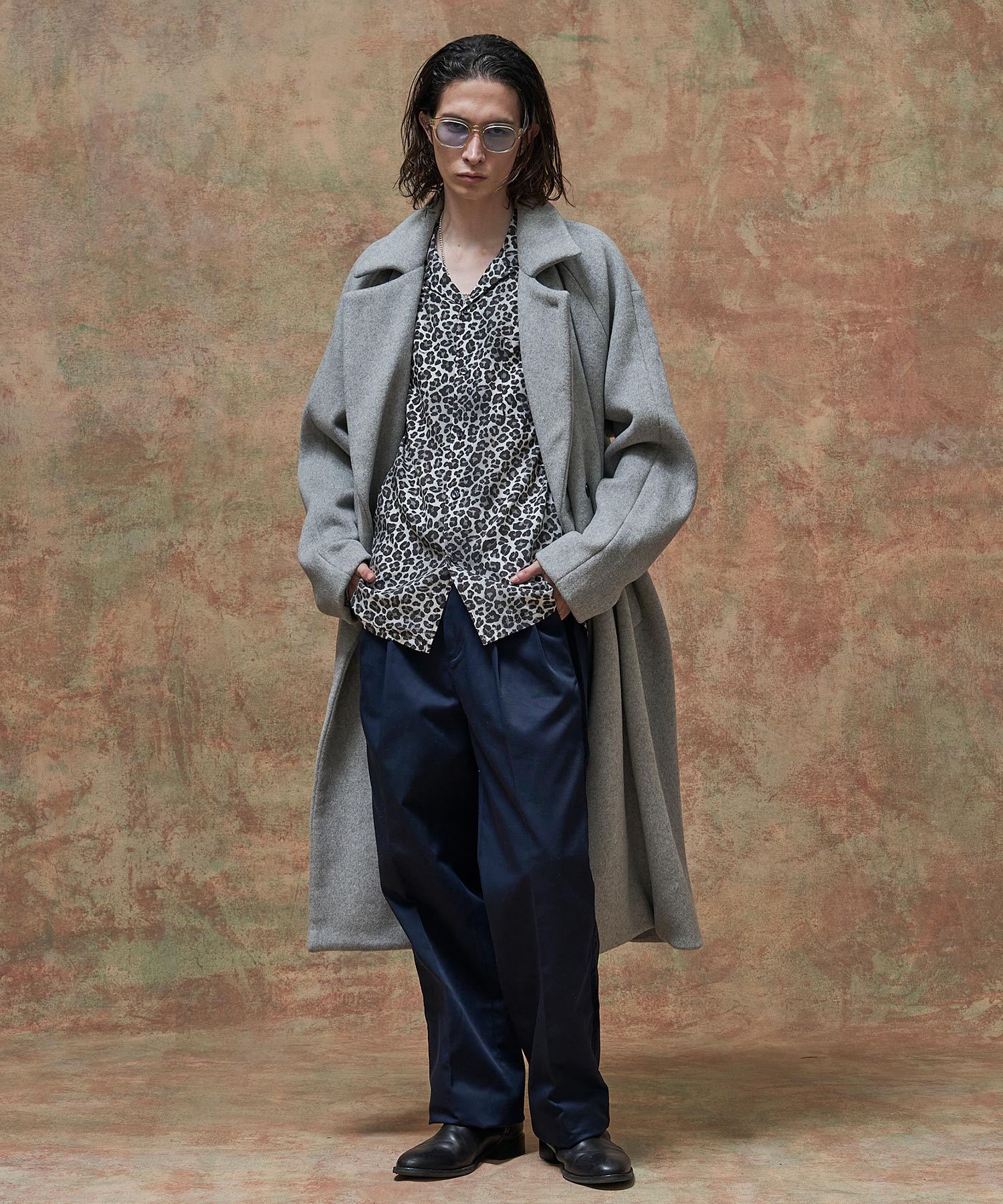 DOUBLE BREASTED WOOL MAXI COAT