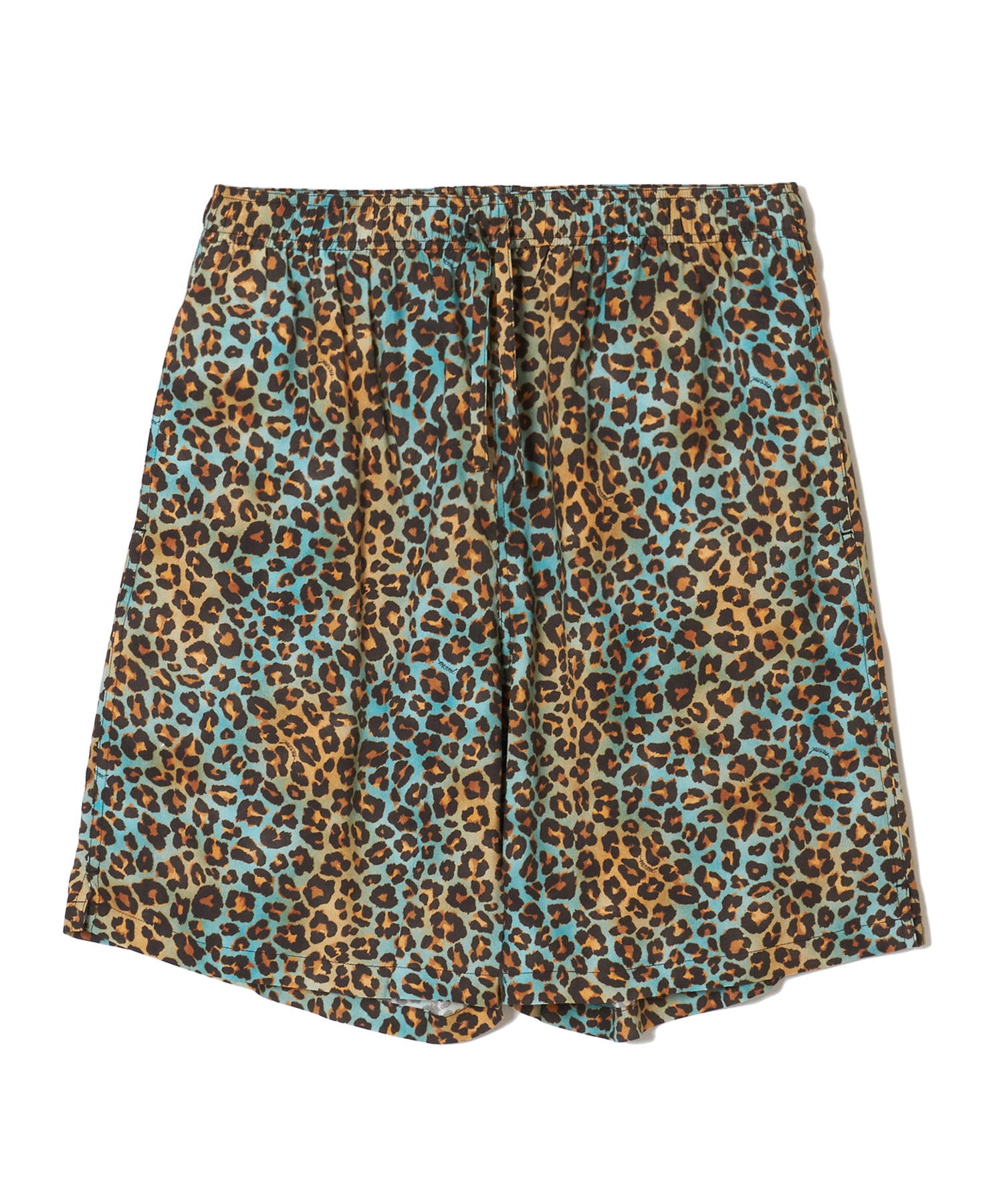 LEOPARD RAYON SHORTS
