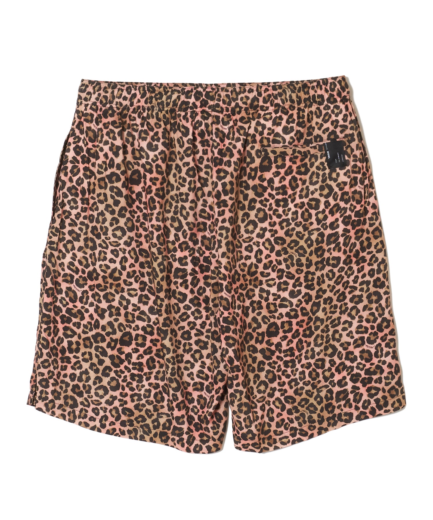 LEOPARD RAYON SHORTS