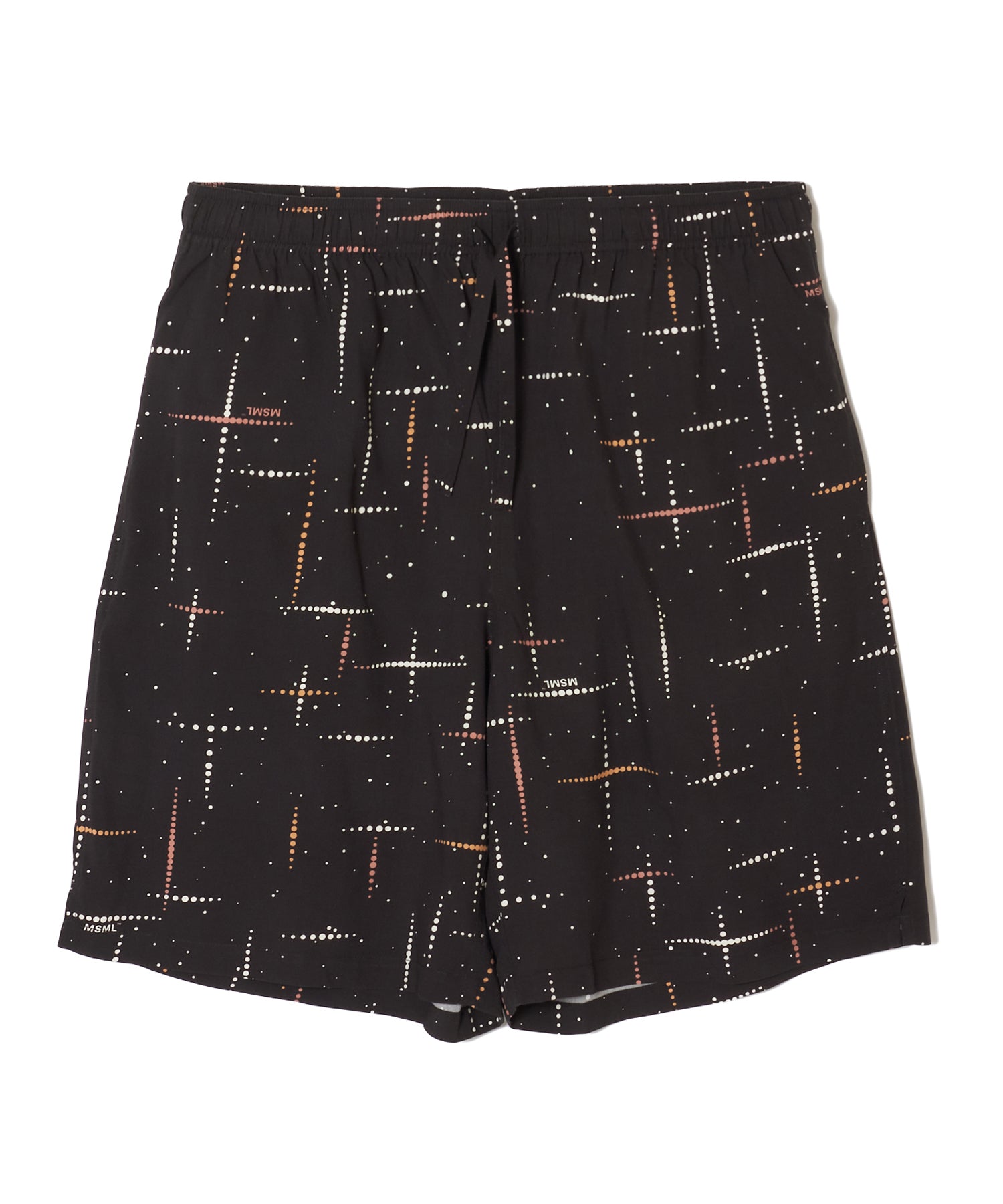 KASURI CROSS PRINTED RAYON SHORTS