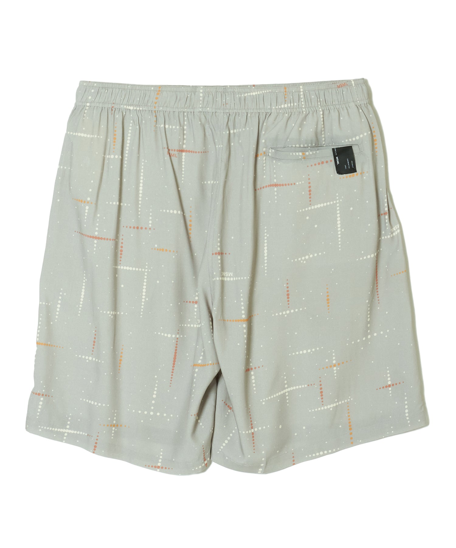 KASURI CROSS PRINTED RAYON SHORTS