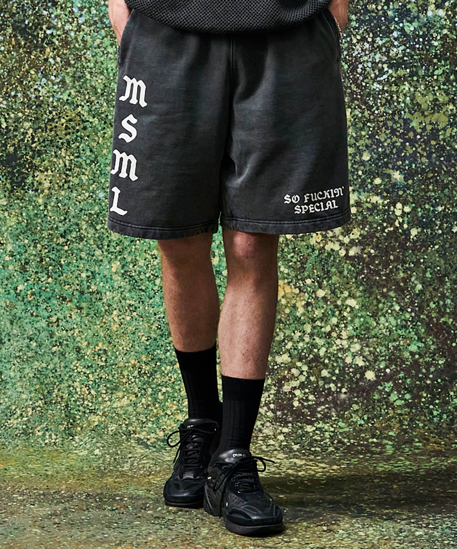 VINTAGE GARMENT DYE SWEAT SHORTS