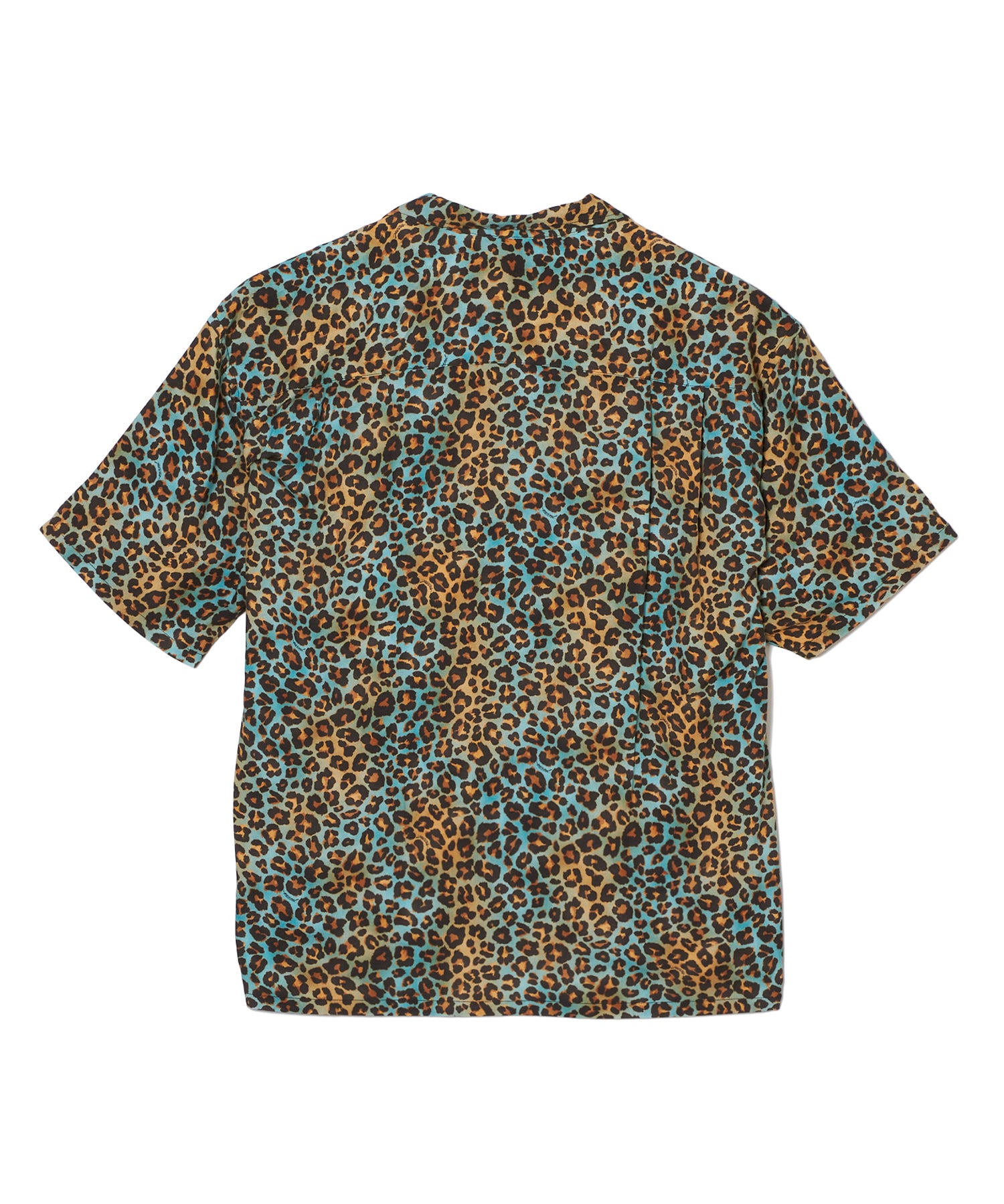 LEOPARD OPEN COLLAR SHORT SLEEVE SHIRTS