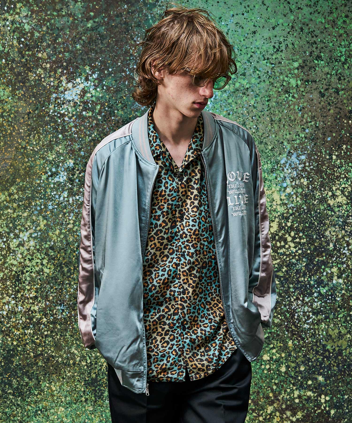 LEOPARD OPEN COLLAR SHORT SLEEVE SHIRTS