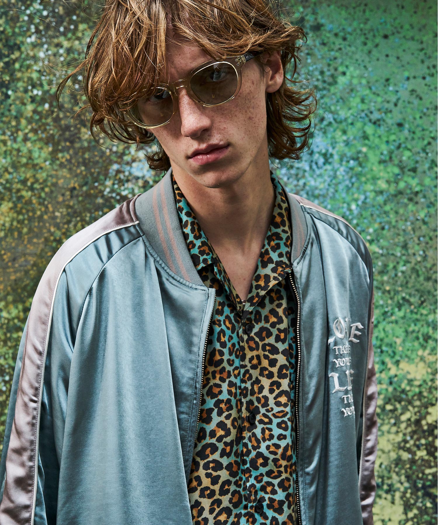 LEOPARD OPEN COLLAR SHORT SLEEVE SHIRTS