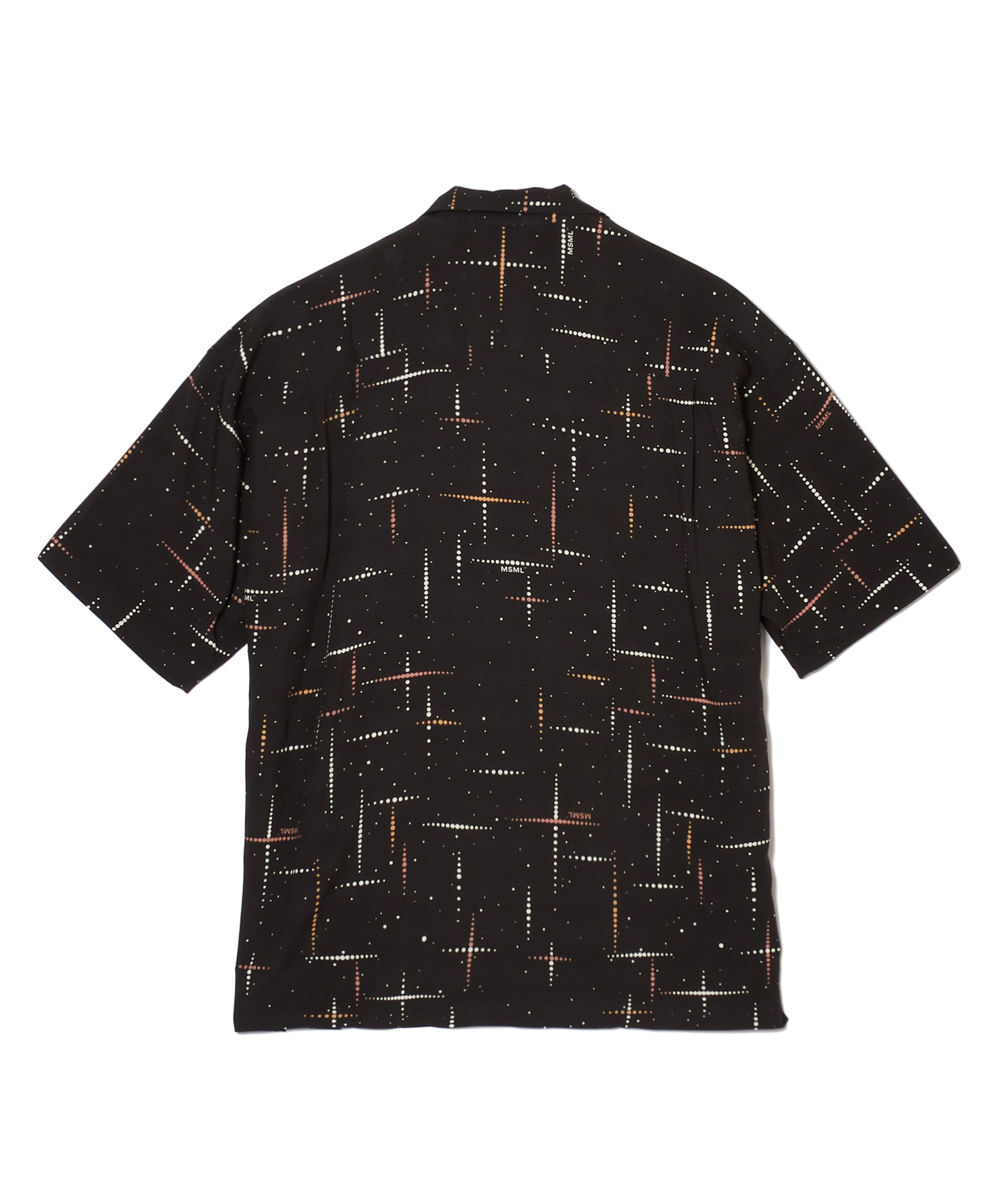 KASURI CROSS PRINTED OPEN COLLAR SHORT SLEEVE SHIRTS