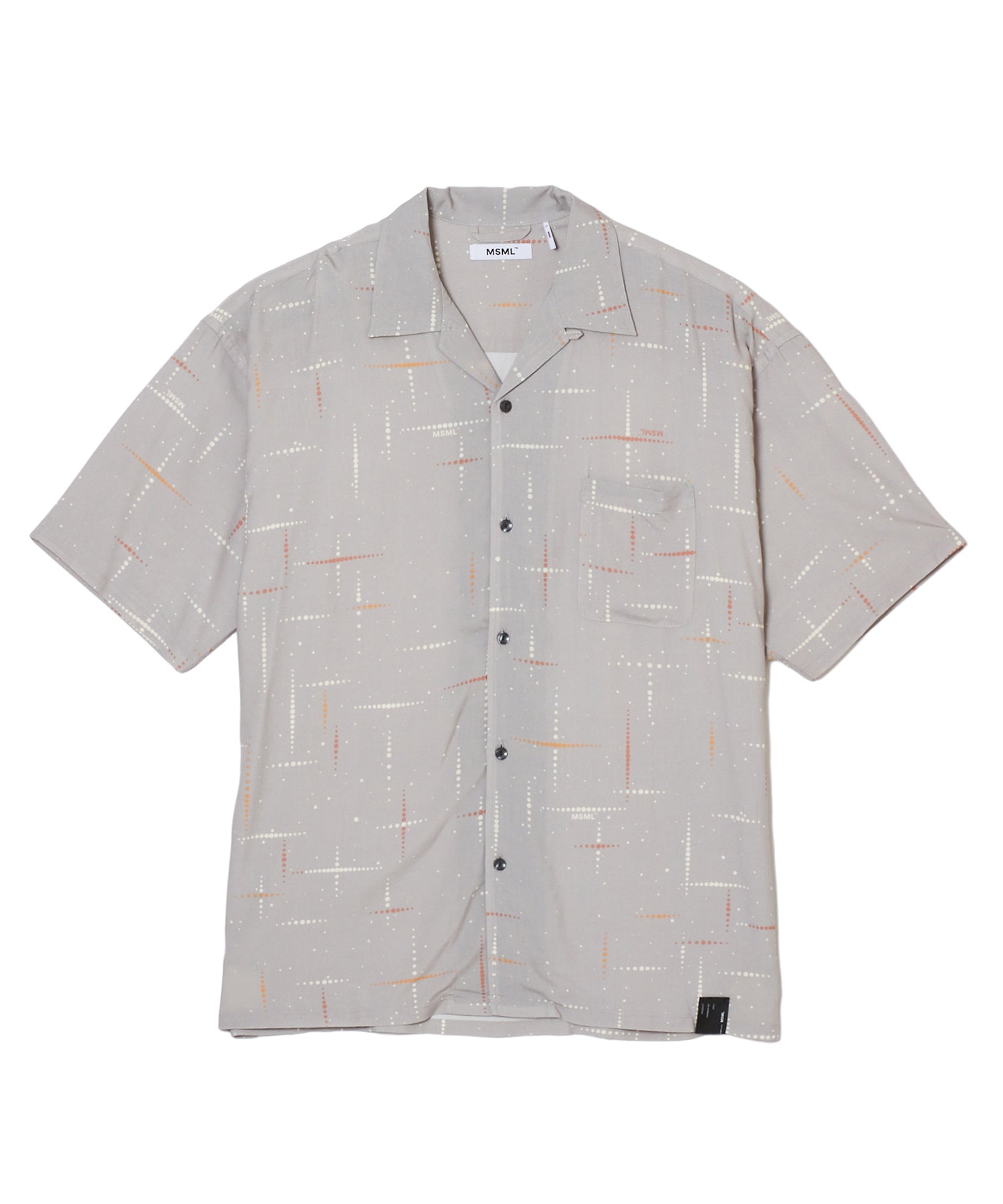KASURI CROSS PRINTED OPEN COLLAR SHORT SLEEVE SHIRTS