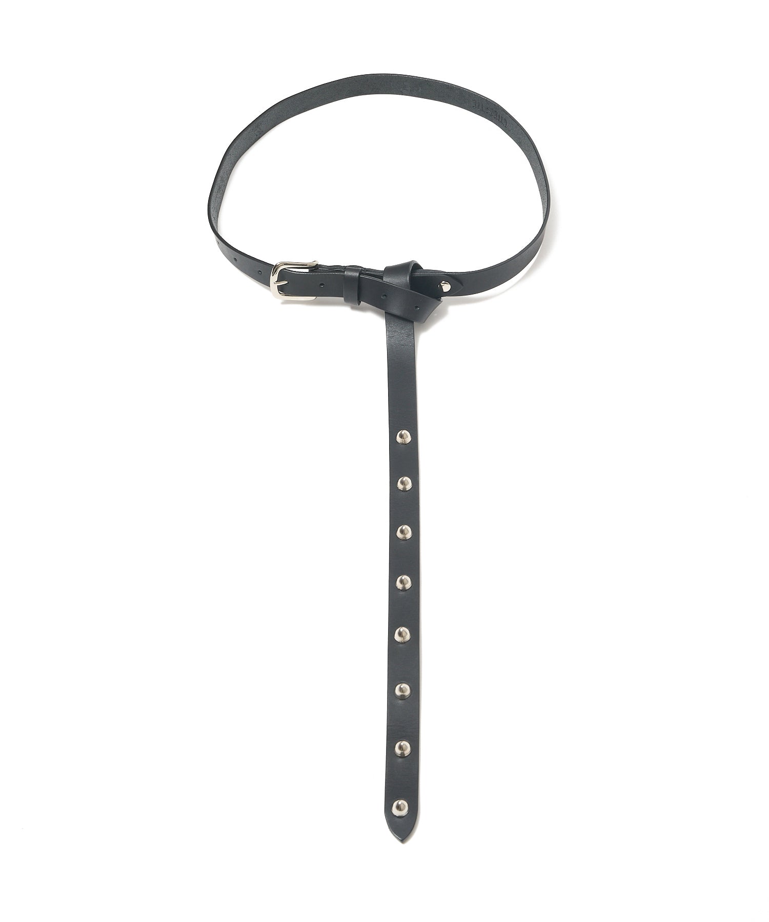 LONG LEATHER STUDS BELT