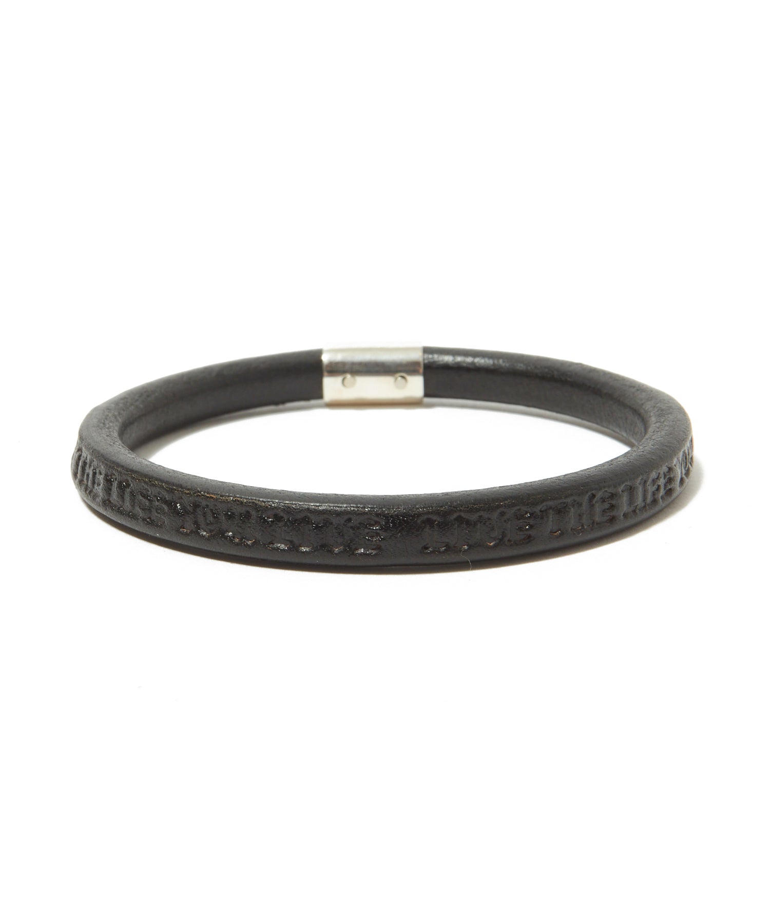 LOVE/LIVE LEATHER BRACELET
