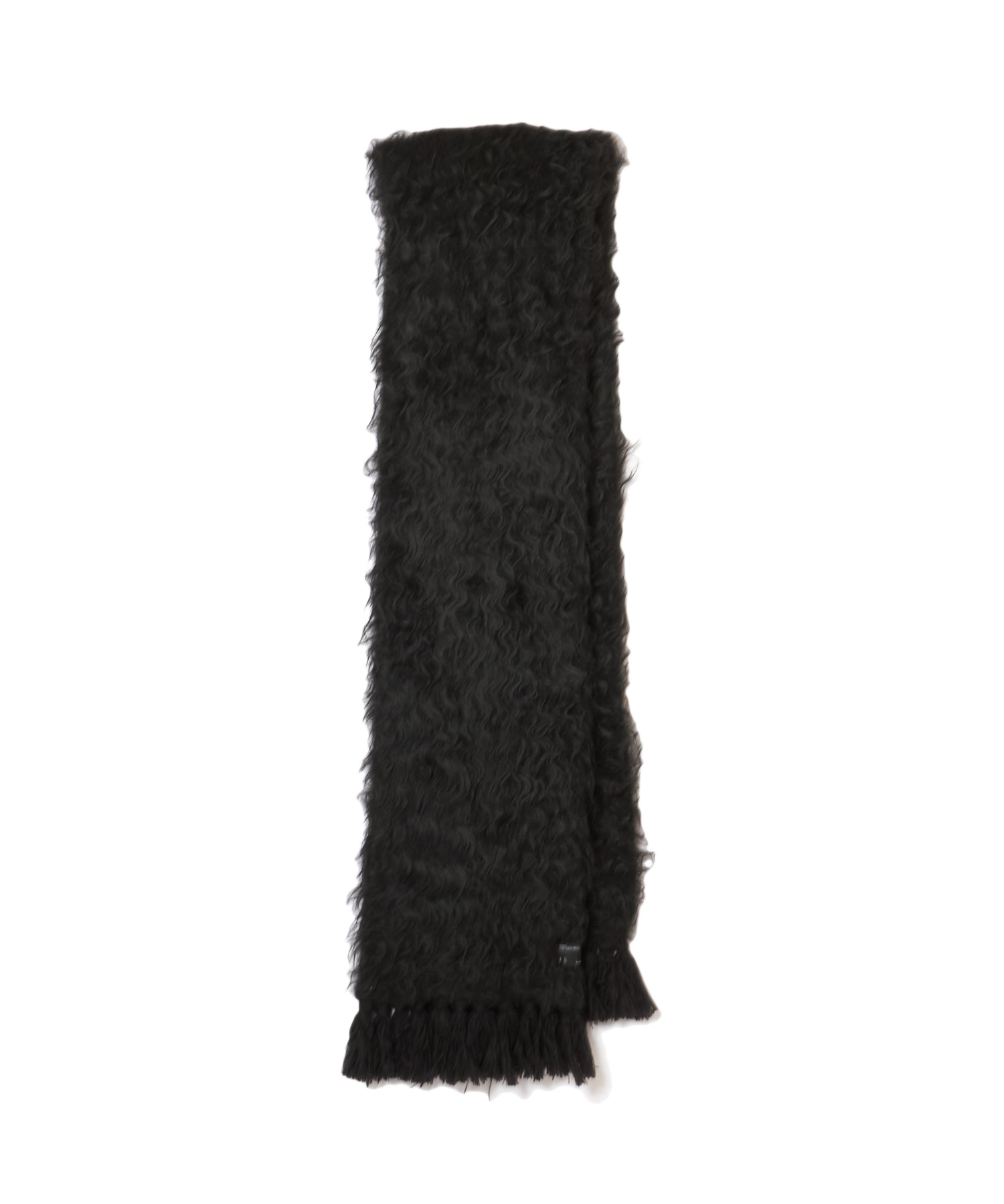PANEL BRUSH KNIT SCARF