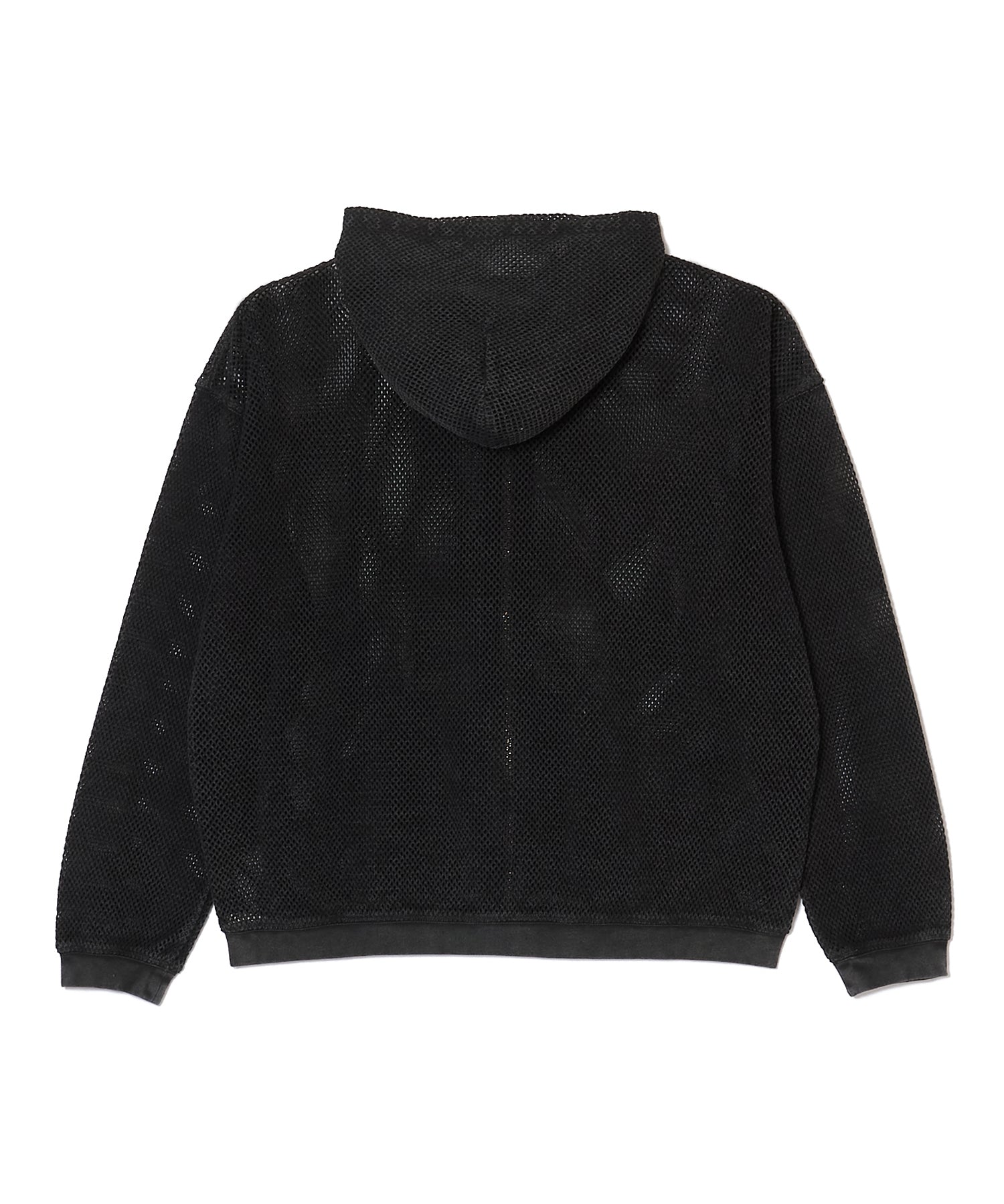 GARMENT DYE MESH ZIP HOODIE