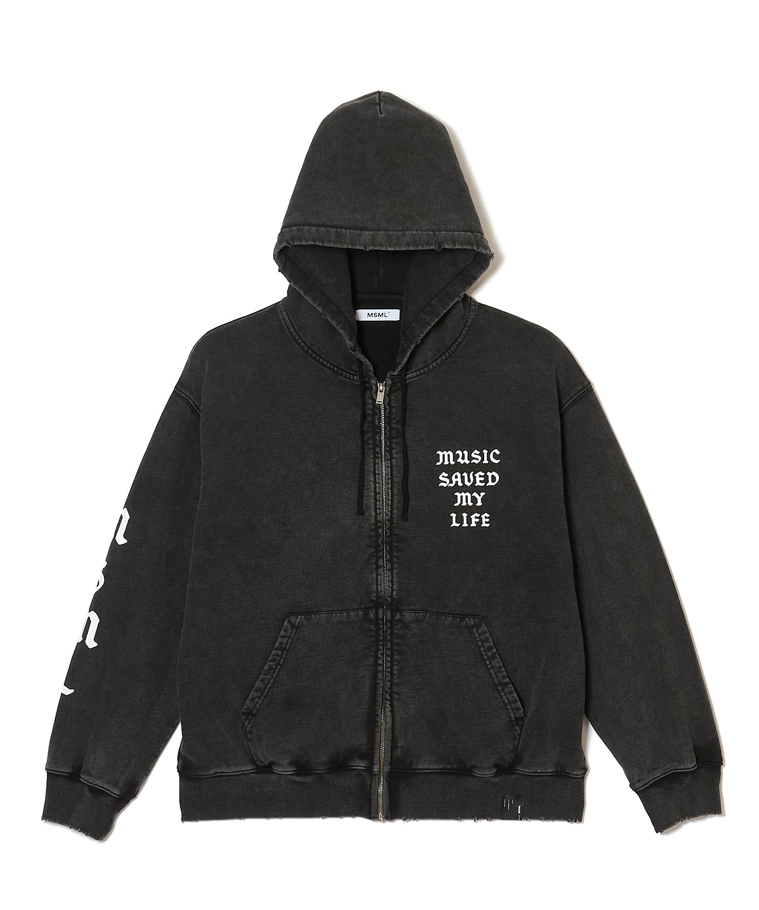 GARMENT DYE ZIP HOODIE