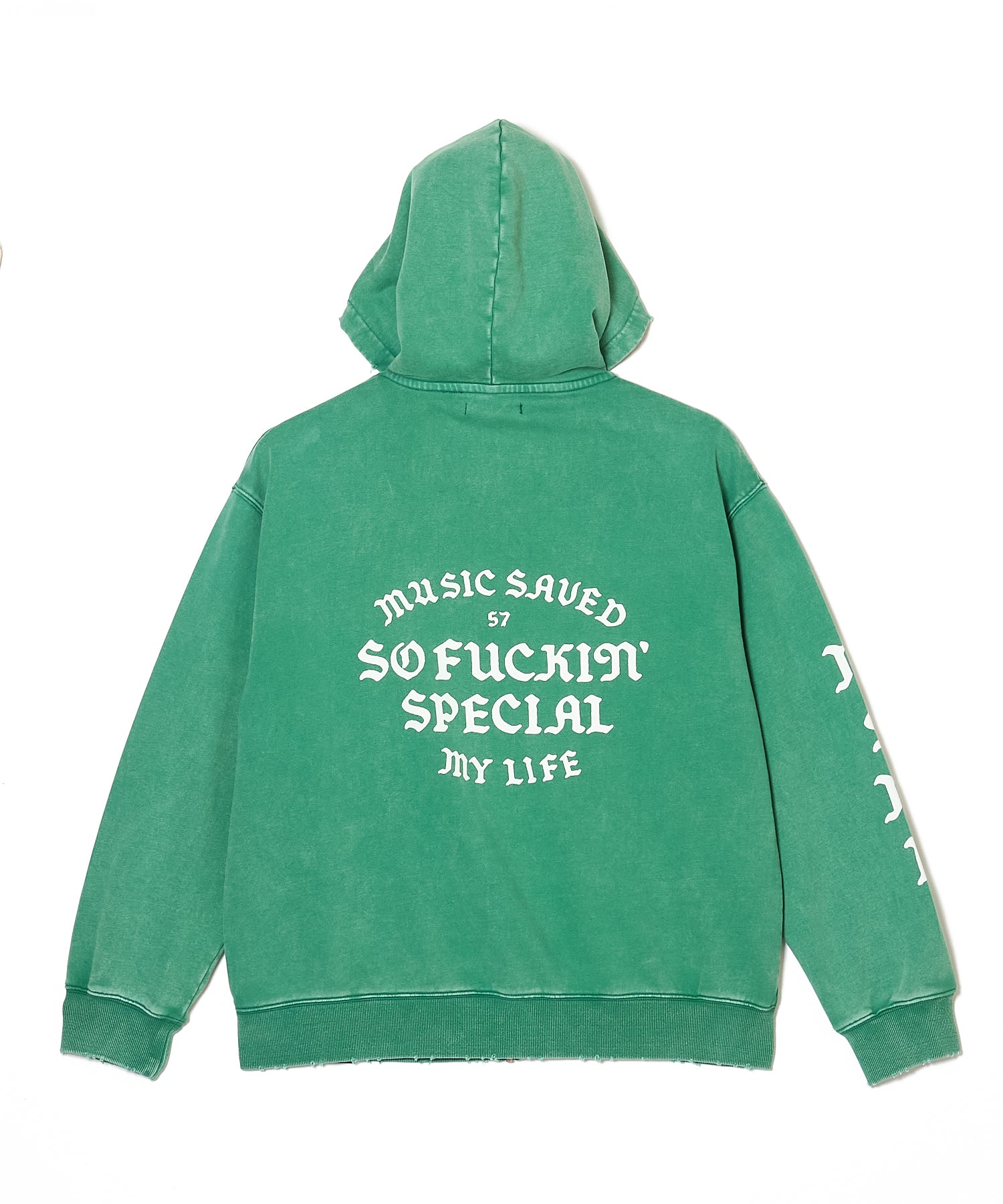 GARMENT DYE ZIP HOODIE