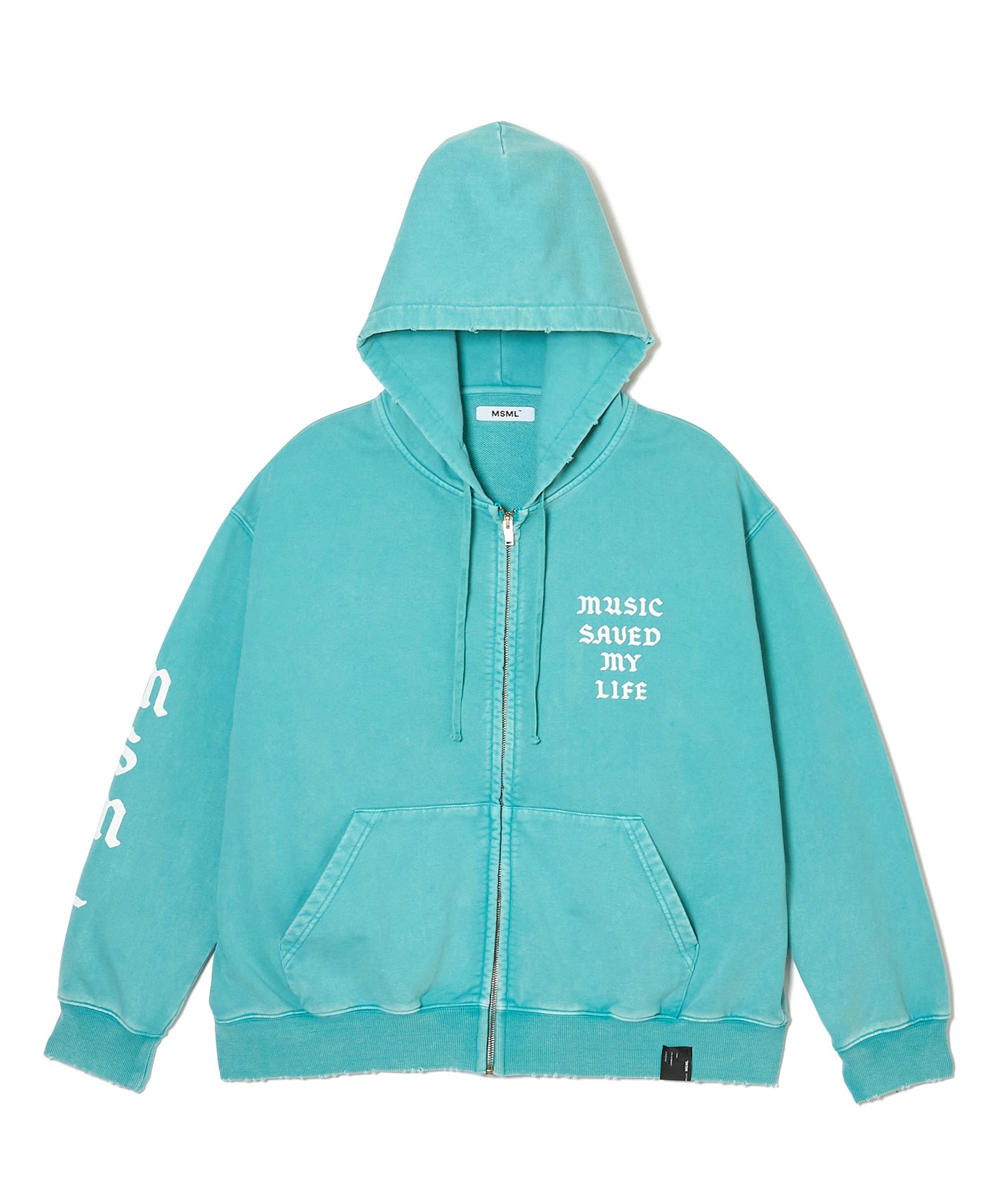 GARMENT DYE ZIP HOODIE