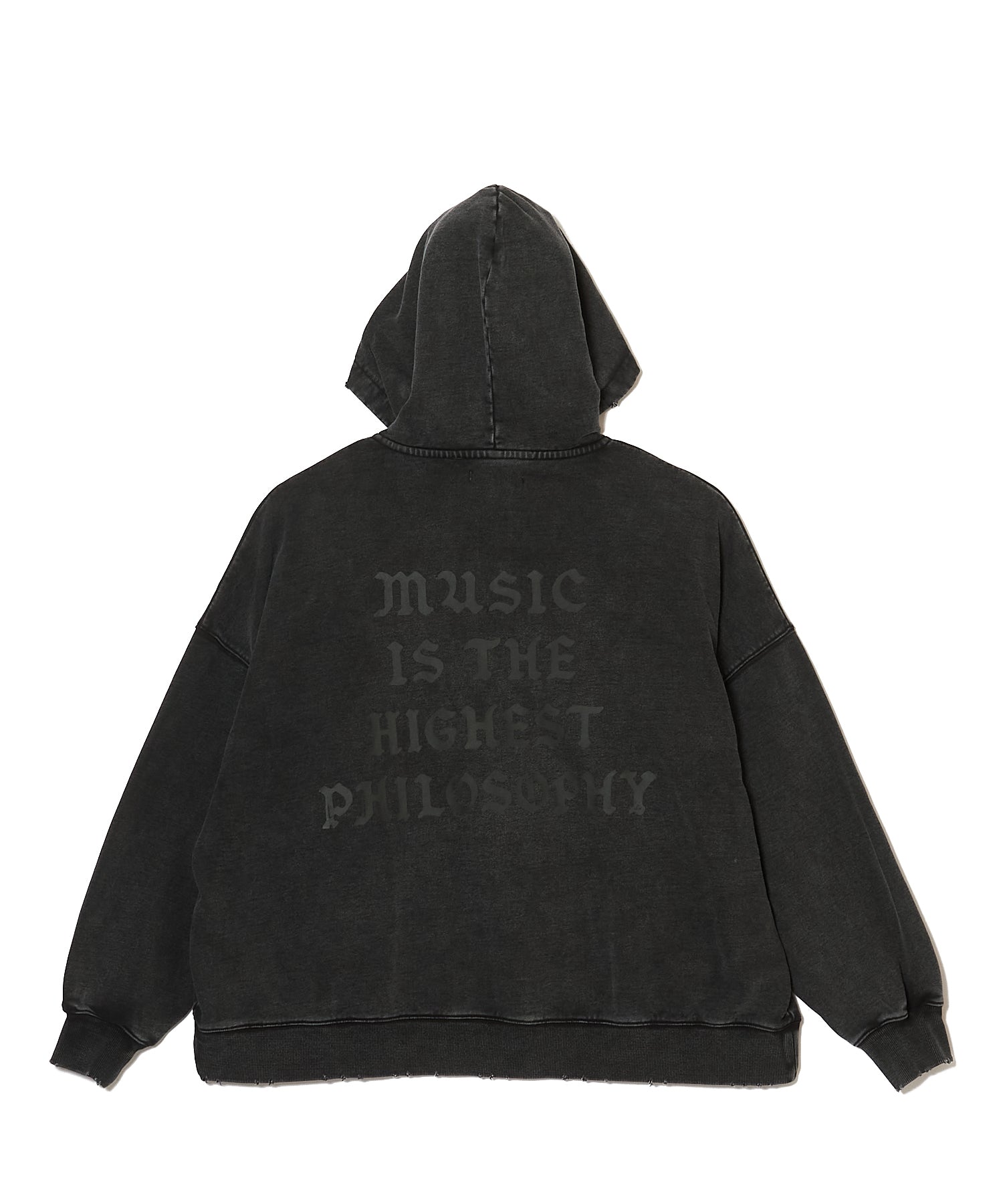 GARMENT DYE WIDE ZIP HOODIE