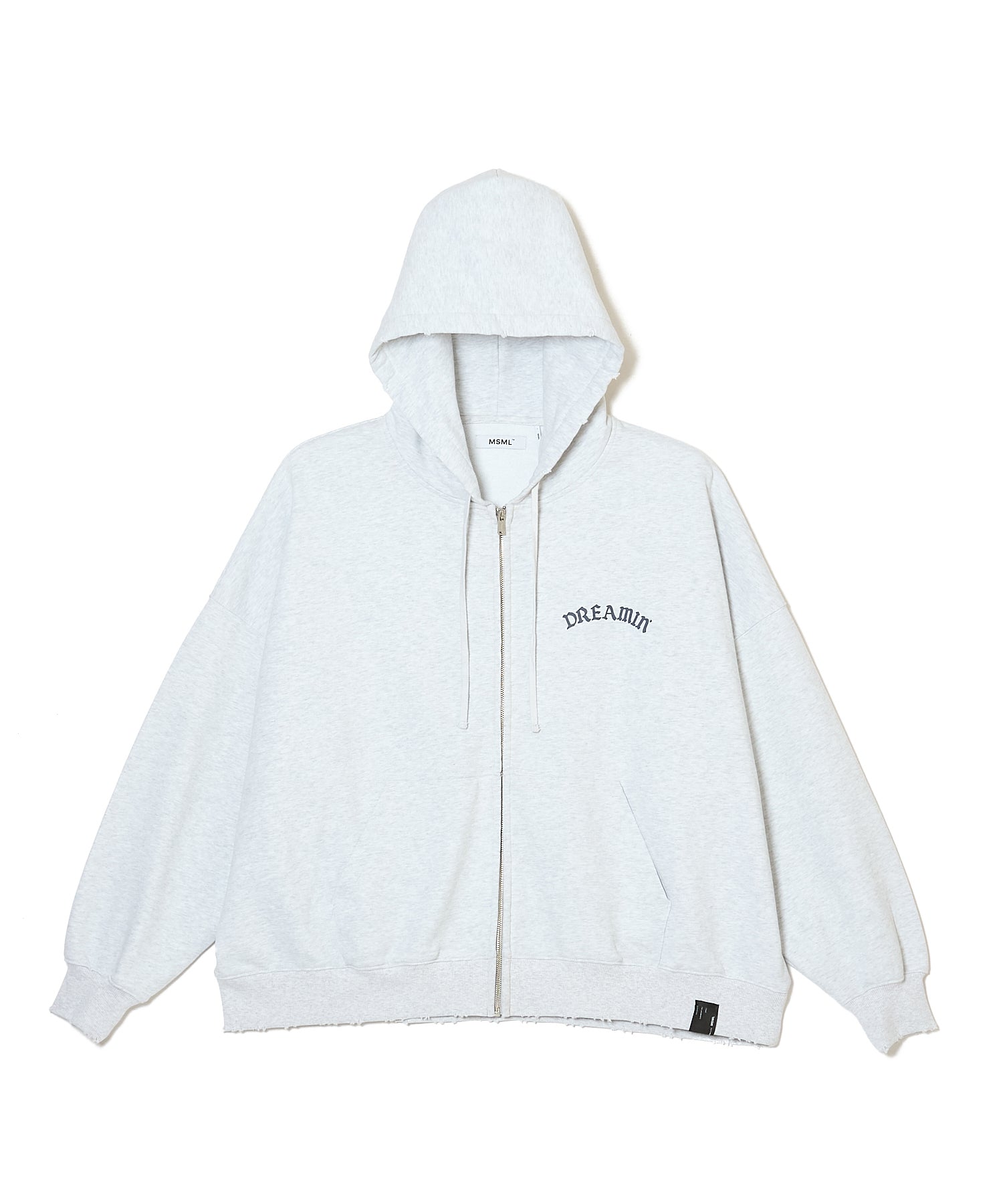 GARMENT DYE WIDE ZIP HOODIE