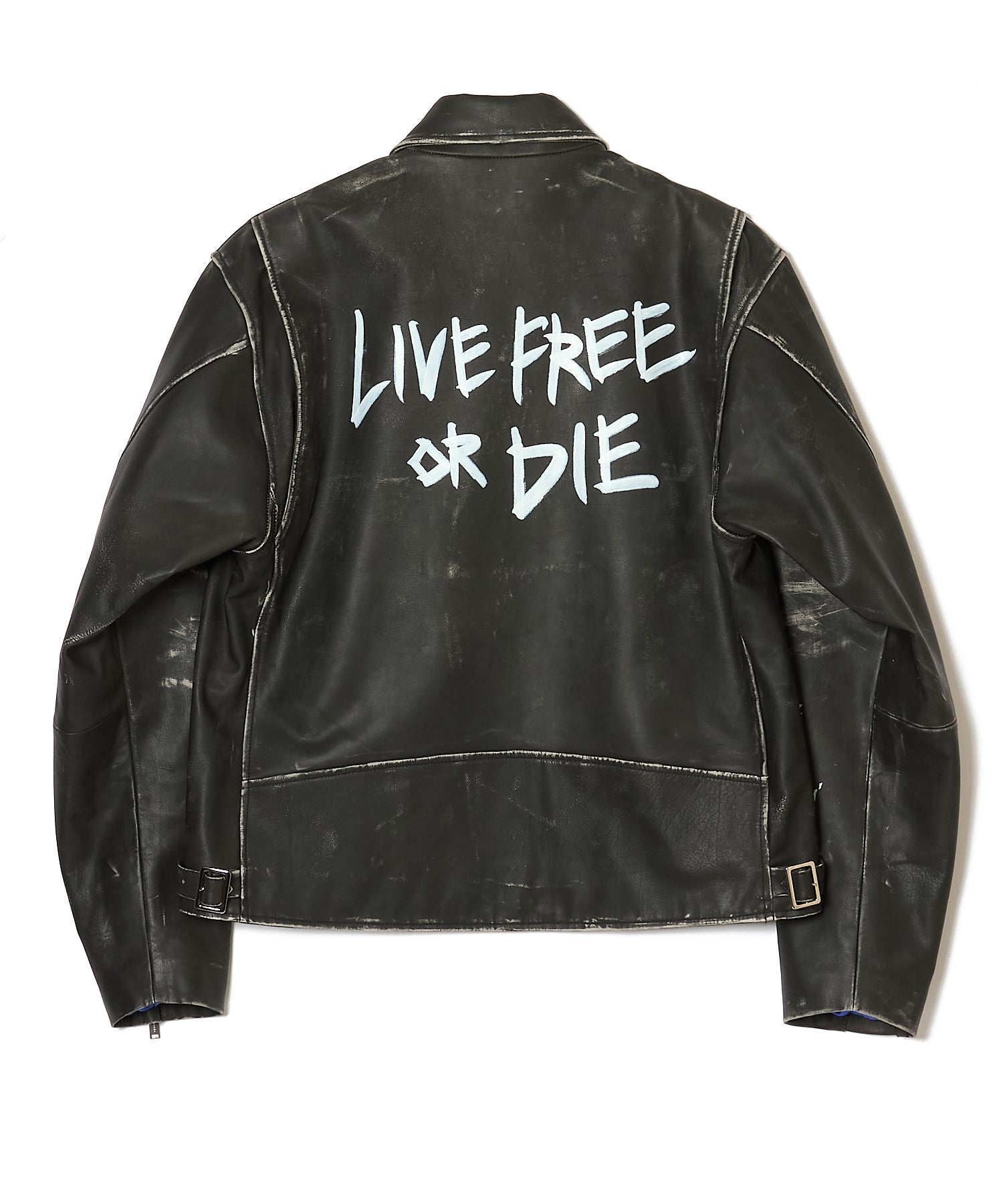 GRAPHIC RIDERS JACKET COW LEATHER