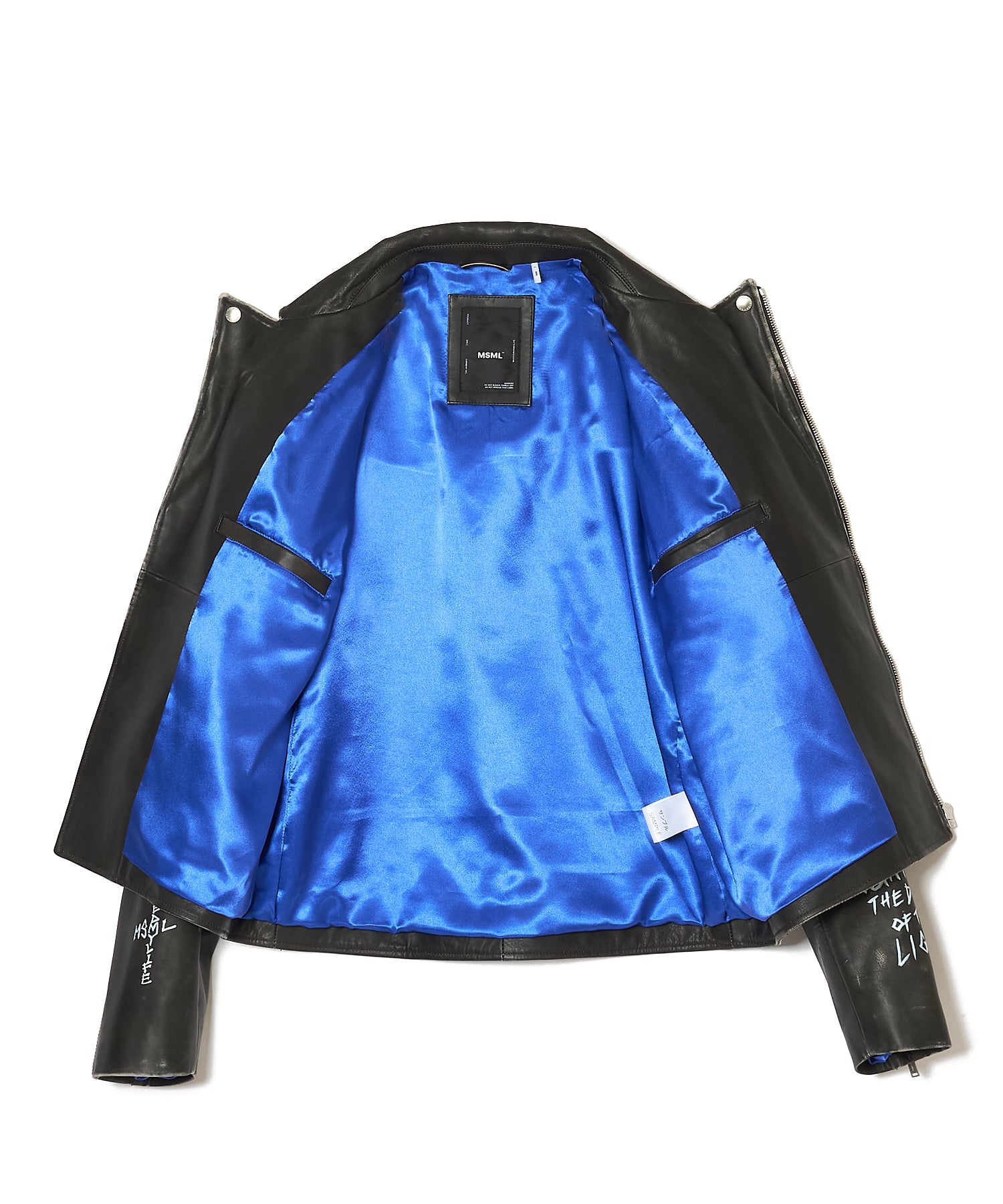 GRAPHIC RIDERS JACKET COW LEATHER