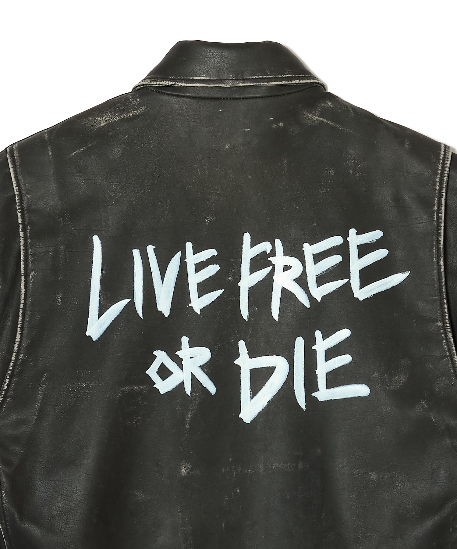 GRAPHIC RIDERS JACKET COW LEATHER