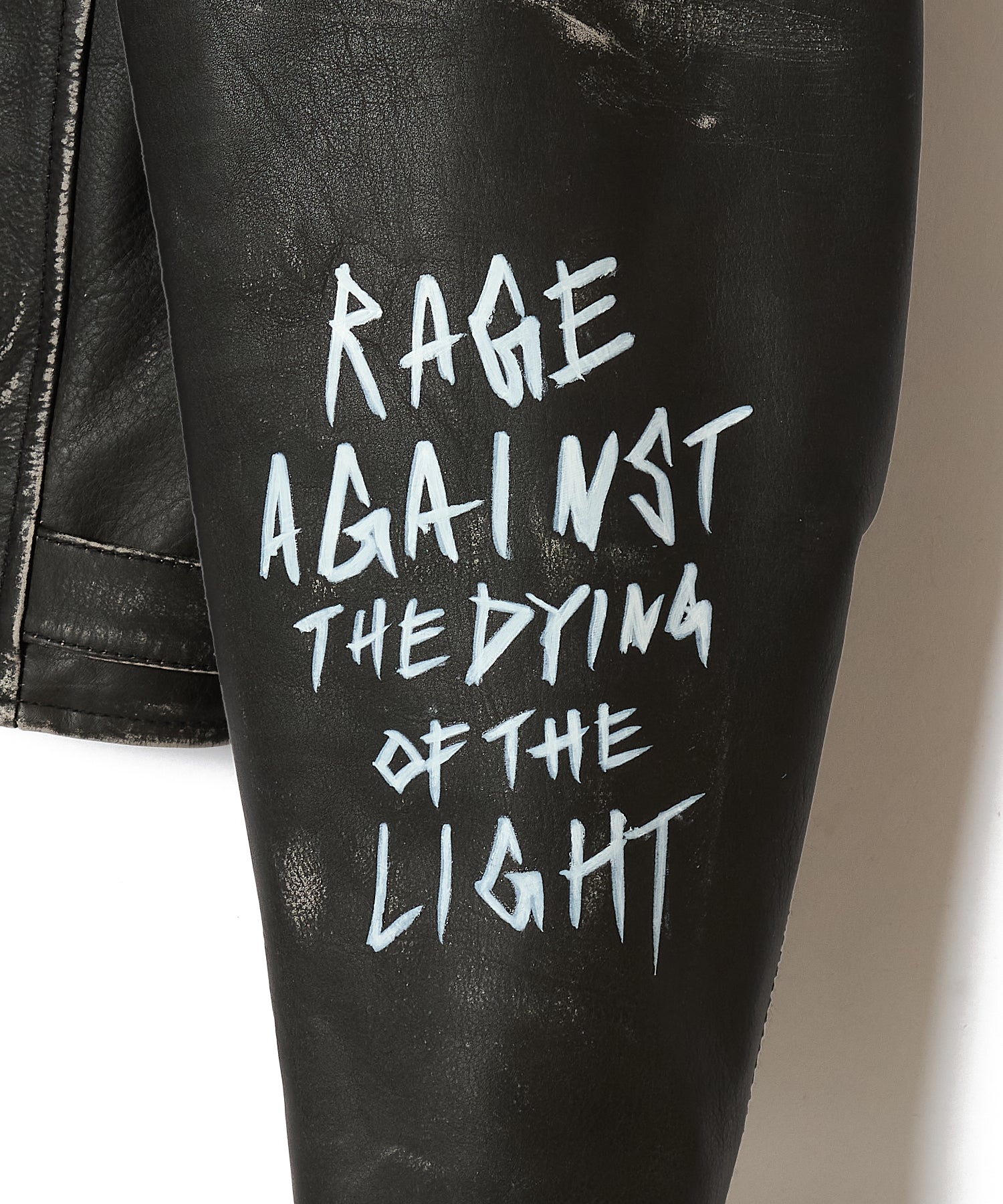 GRAPHIC RIDERS JACKET COW LEATHER