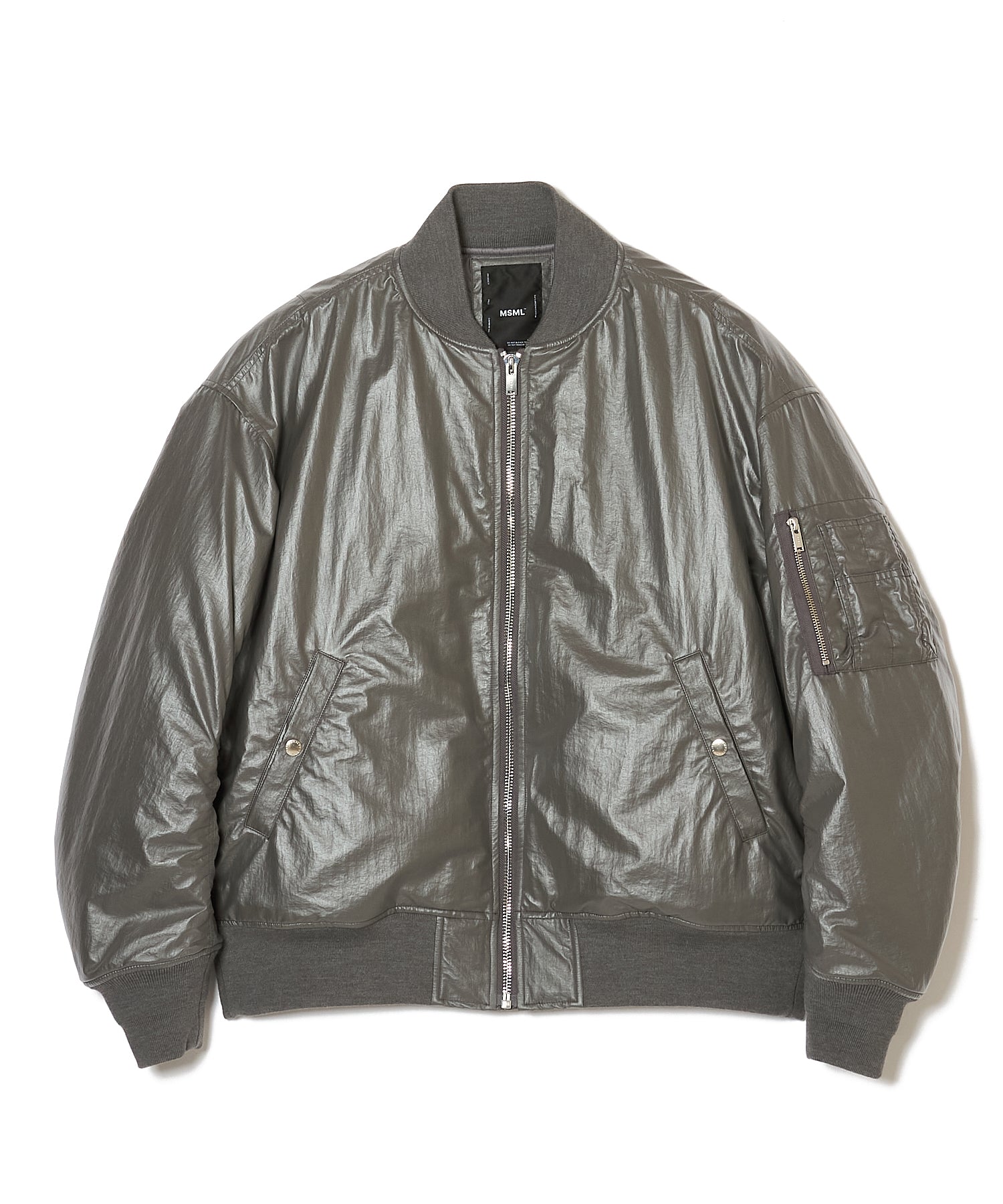 GLOSSY MA-1 JACKET