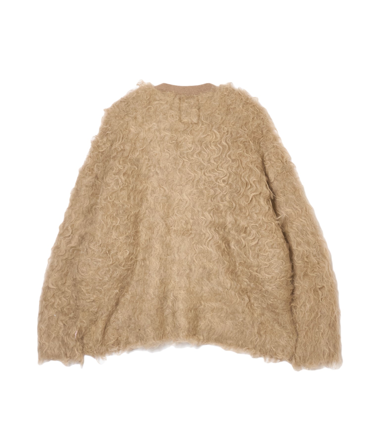 PANEL BRUSH KNIT WIDE CARDIGAN