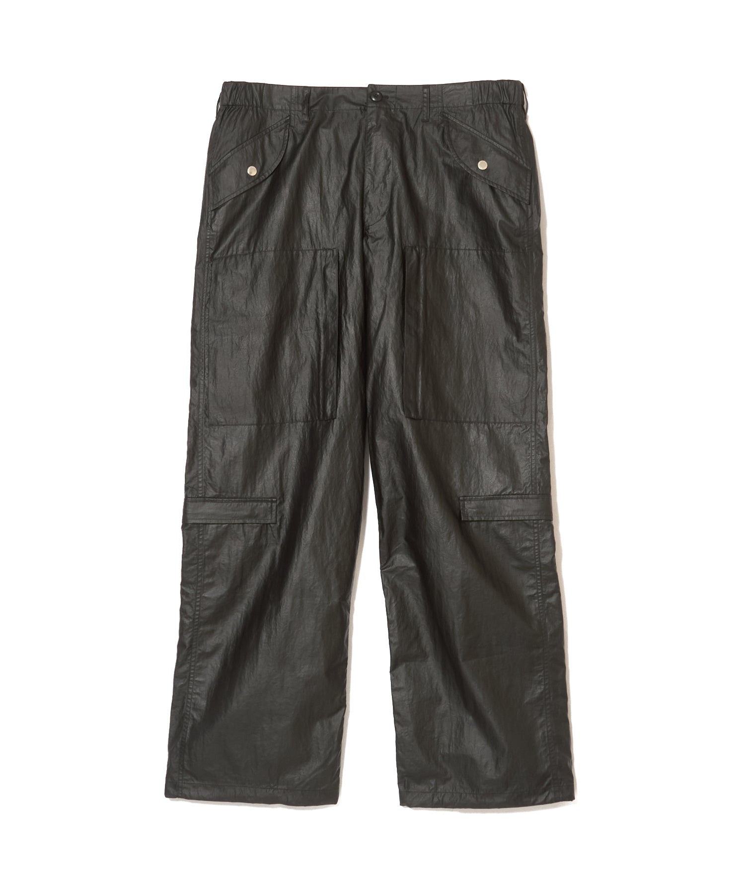 GLOSSY CARGO PANTS