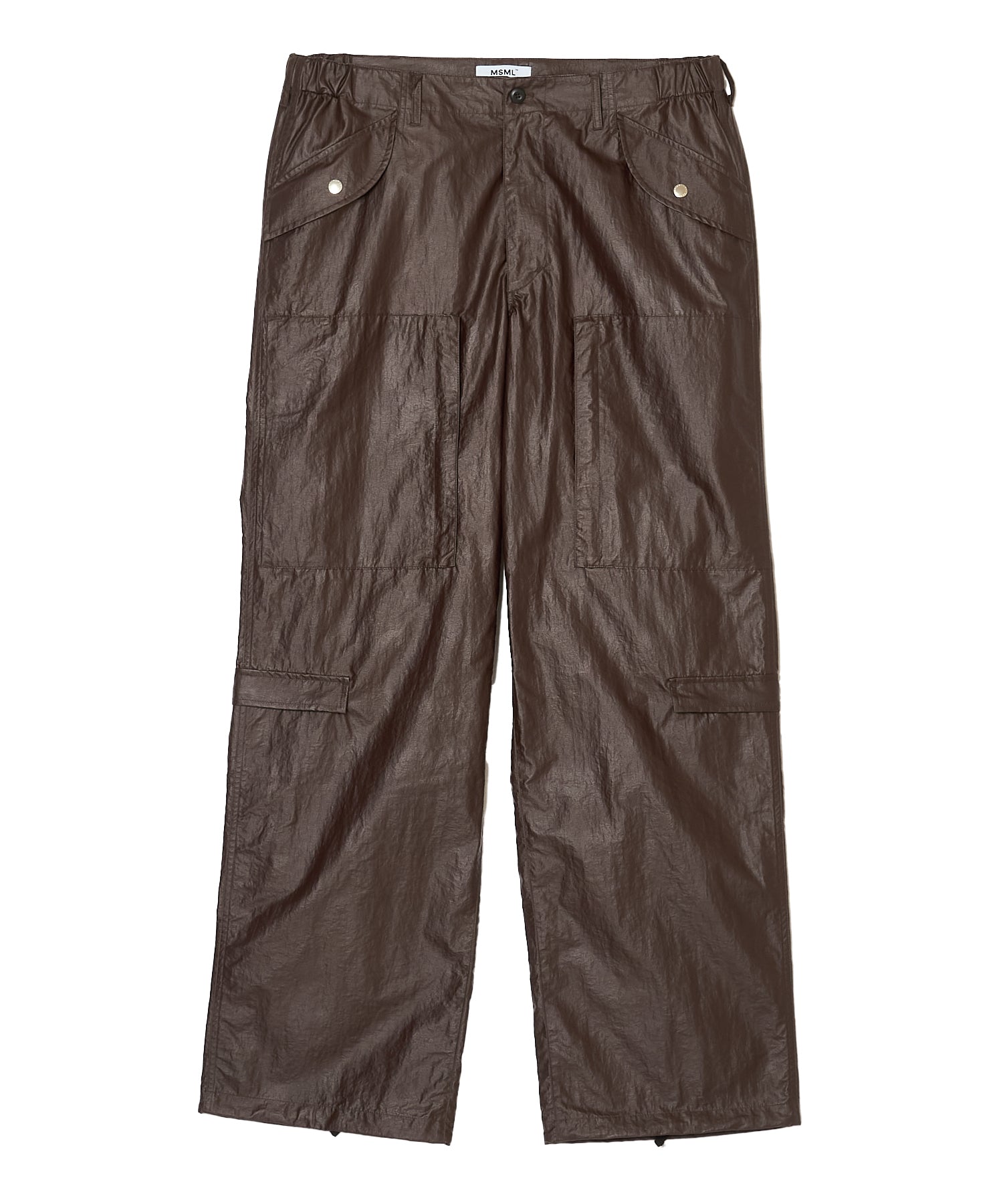 GLOSSY CARGO PANTS