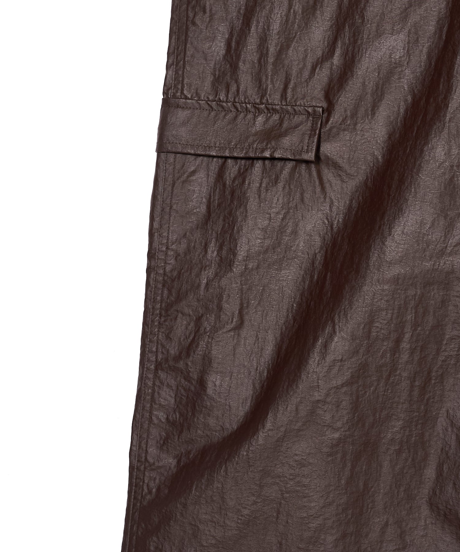 GLOSSY CARGO PANTS