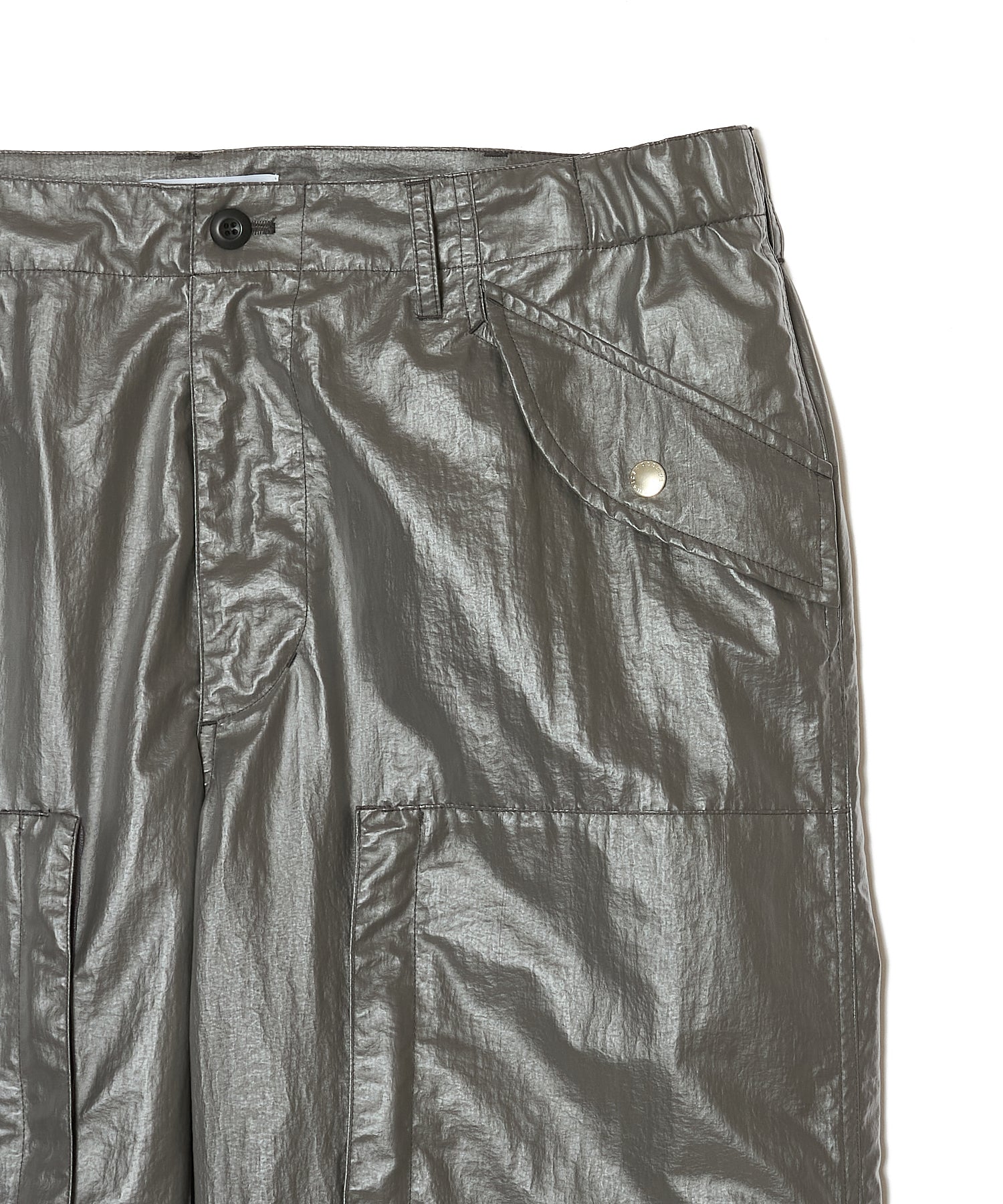 GLOSSY CARGO PANTS