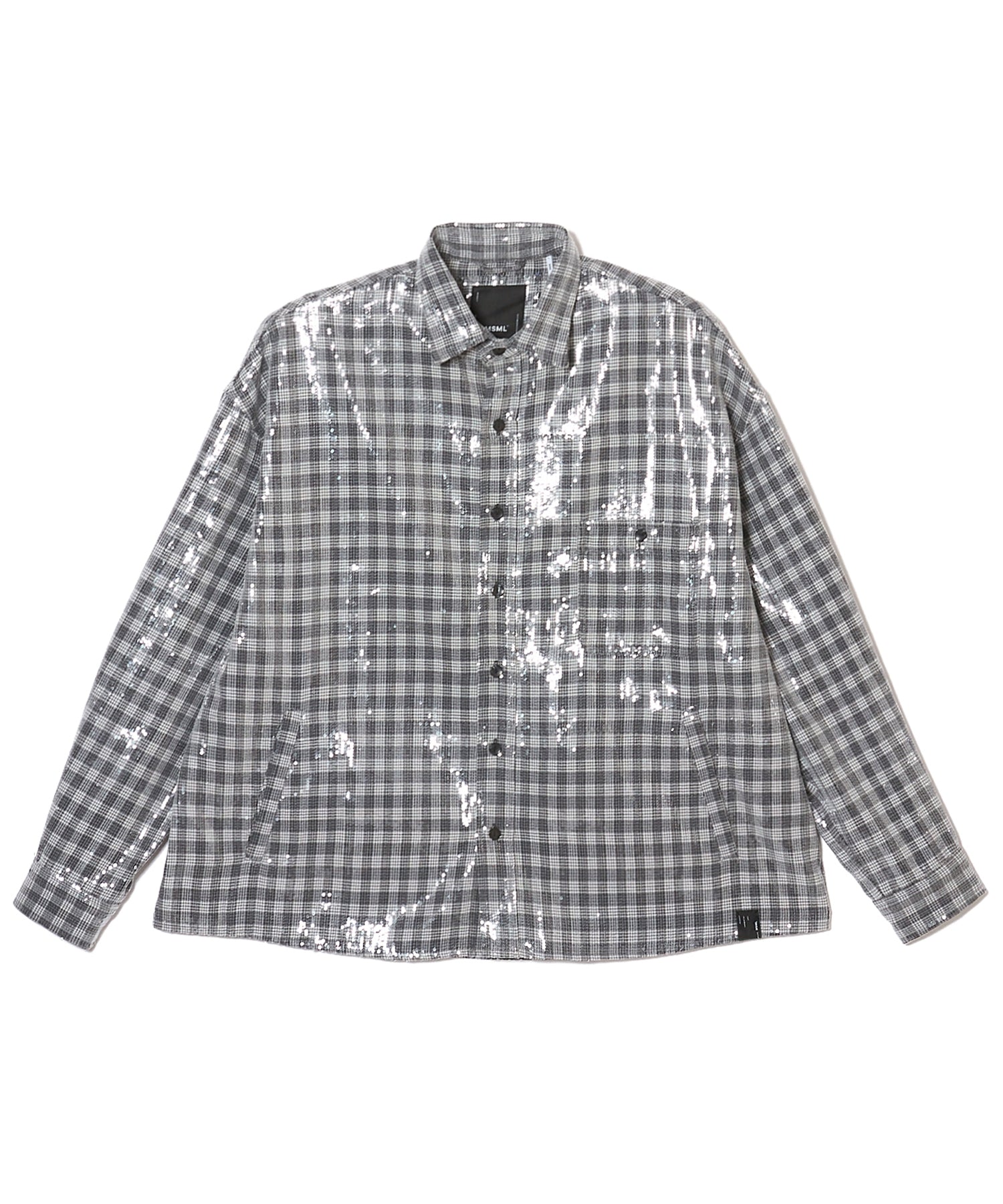 GLITTER WIDE CHECK SHIRT 2