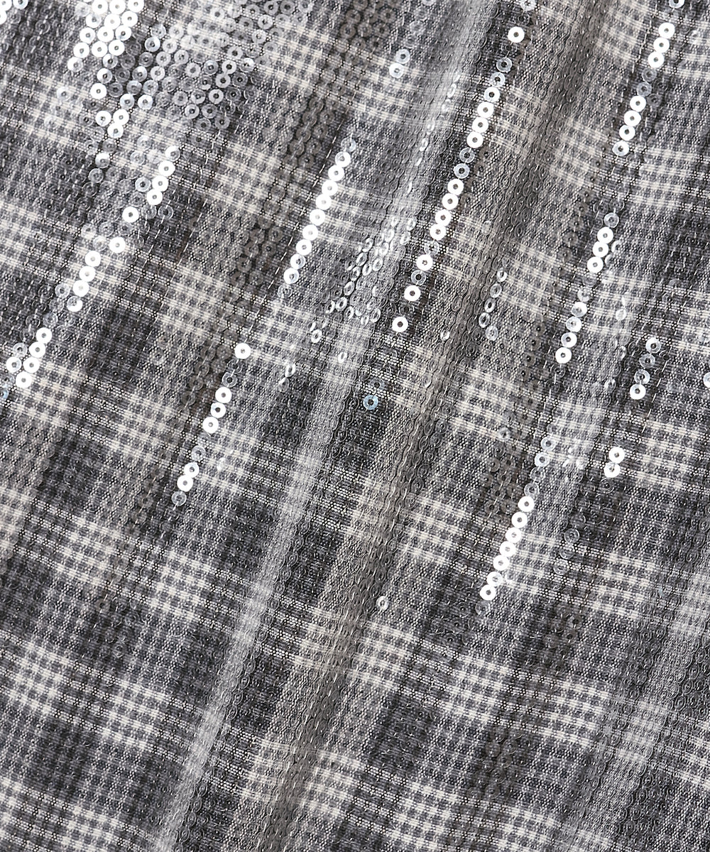 GLITTER WIDE CHECK SHIRT 2