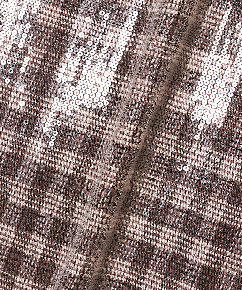 GLITTER WIDE CHECK SHIRT 2