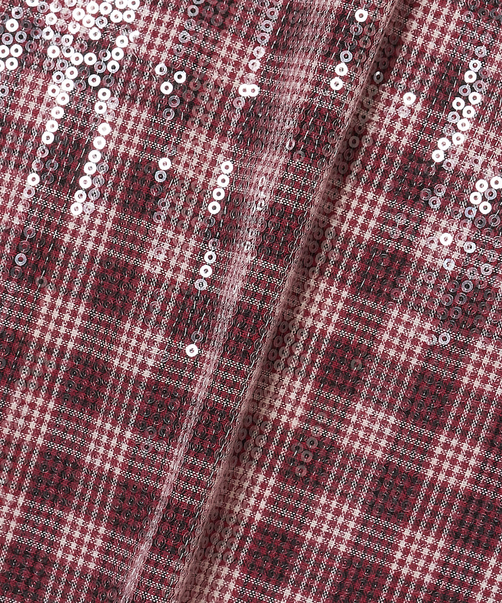 GLITTER WIDE CHECK SHIRT 2