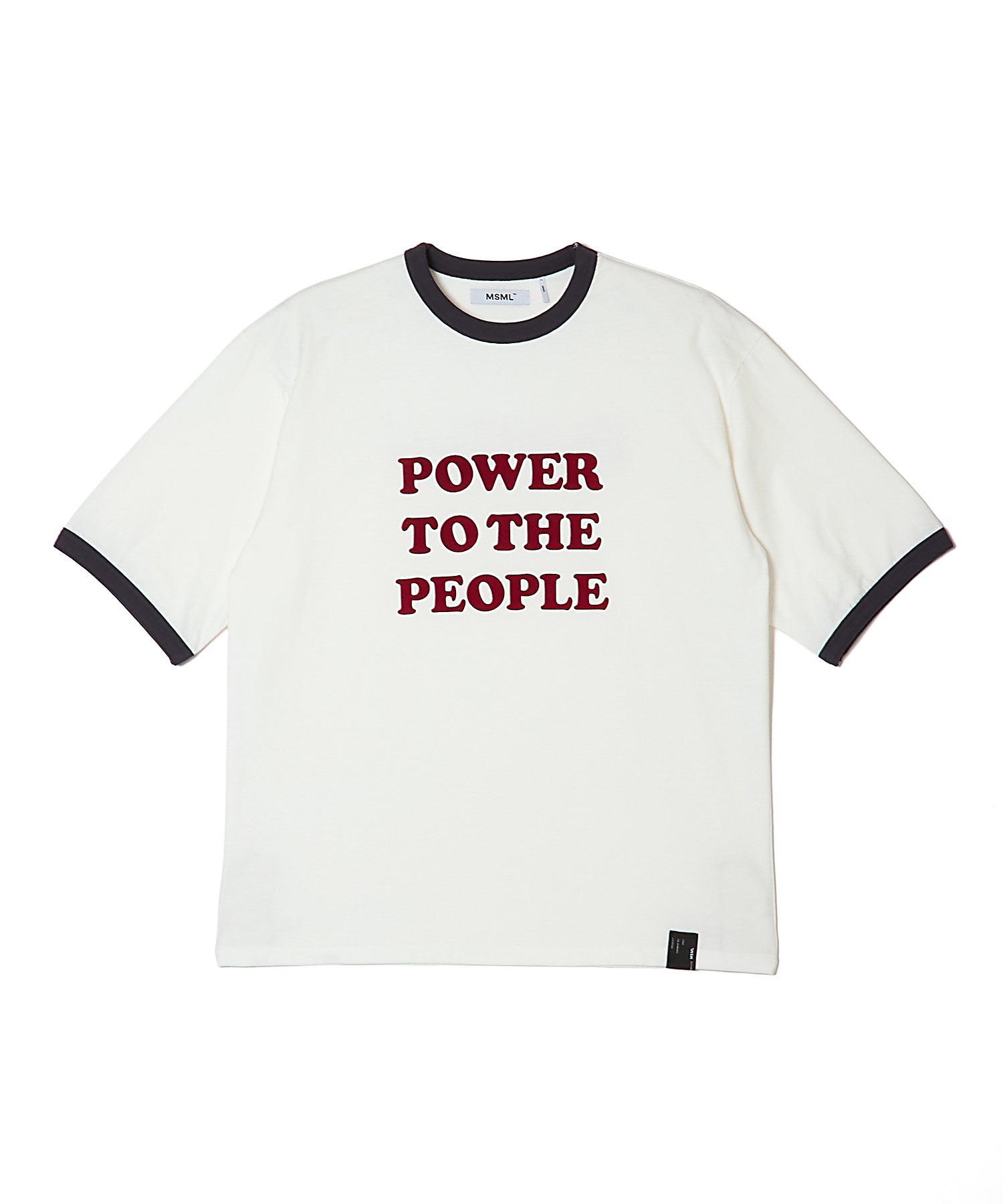 POWER TO THE PEOPLE RINGER T SHIRT