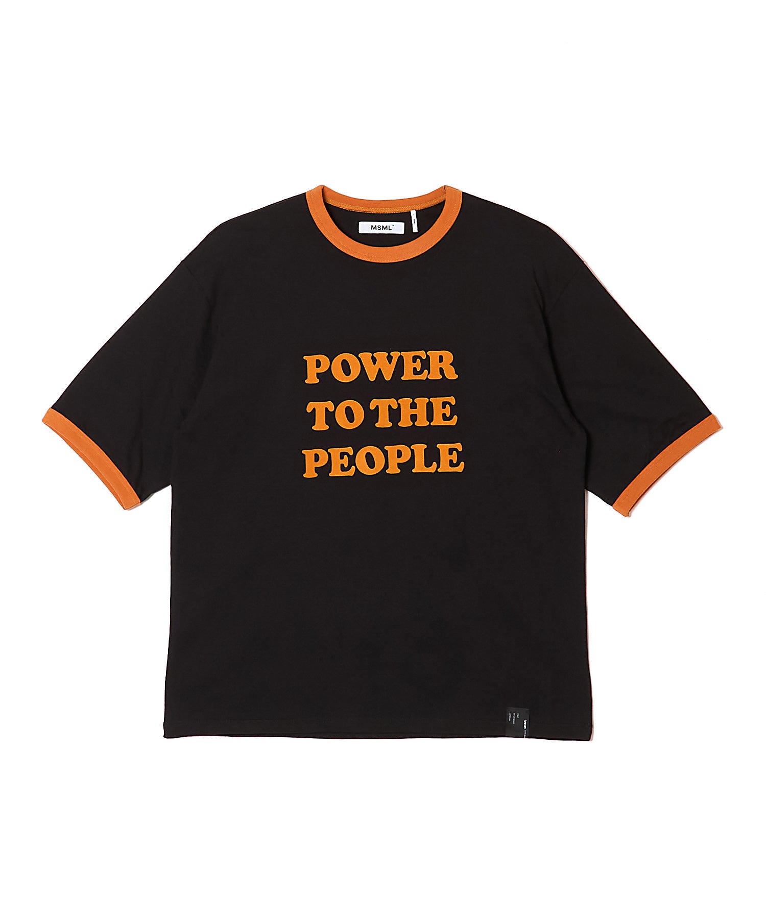 POWER TO THE PEOPLE RINGER T SHIRT