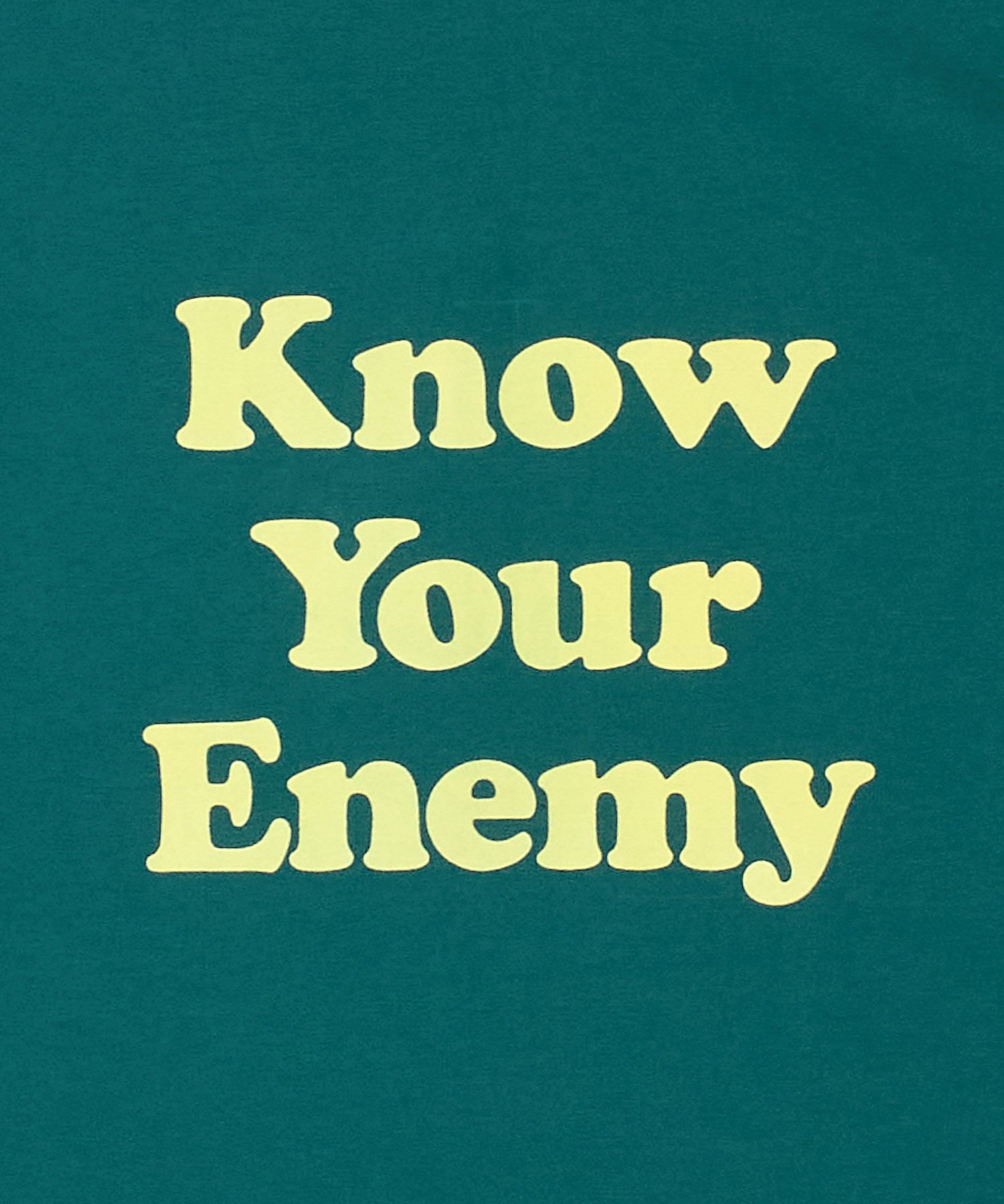 KNOW YOUR ENEMY RINGER T SHIRT