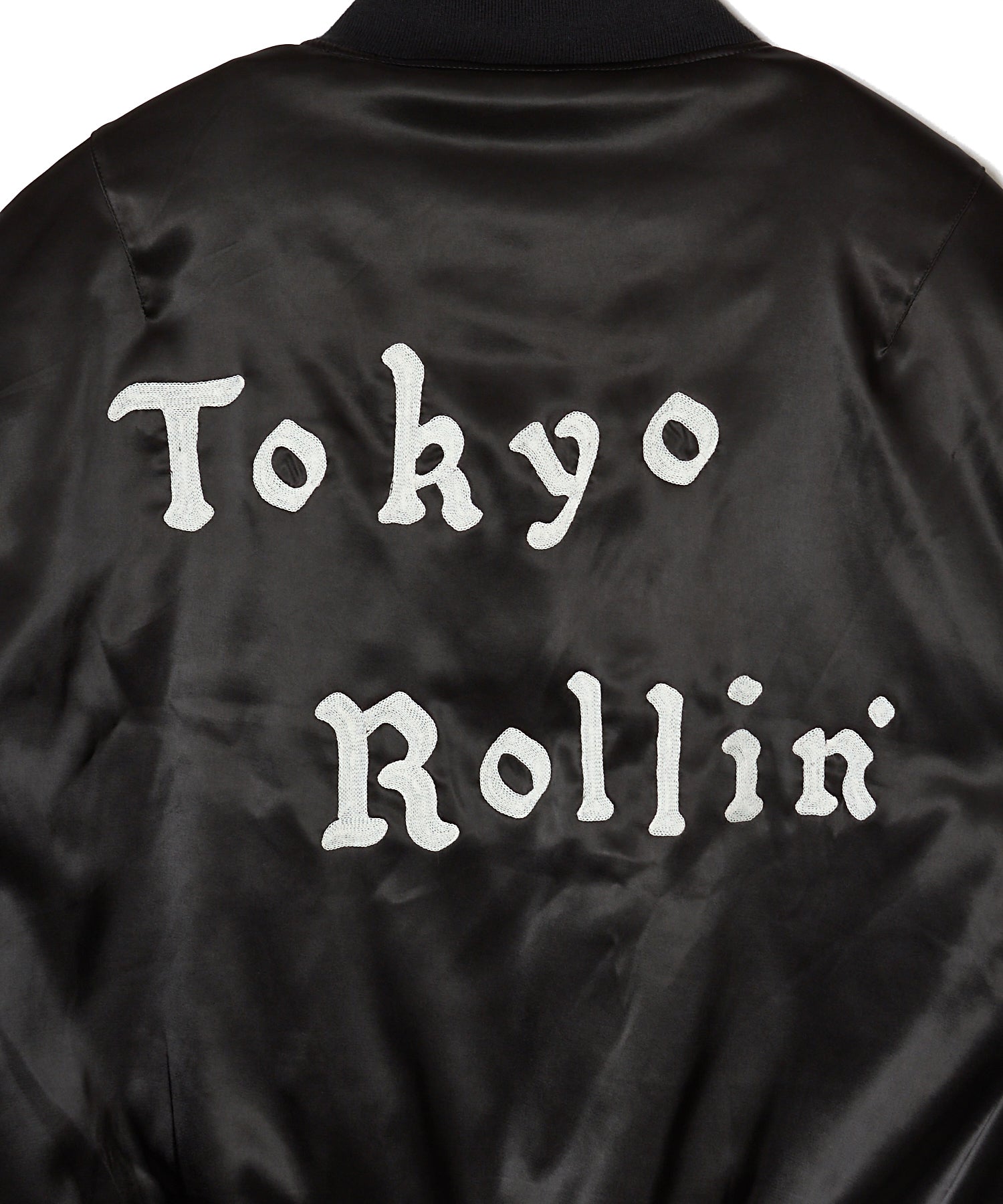 MA1 EMBROIDERY SATIN JACKET