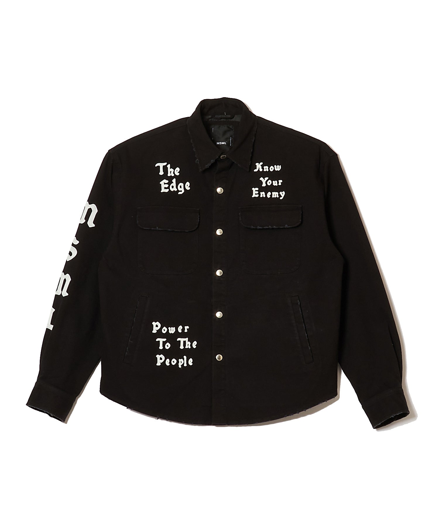 STRETCH TWILL EMBROIDERY DESTROY JACKET
