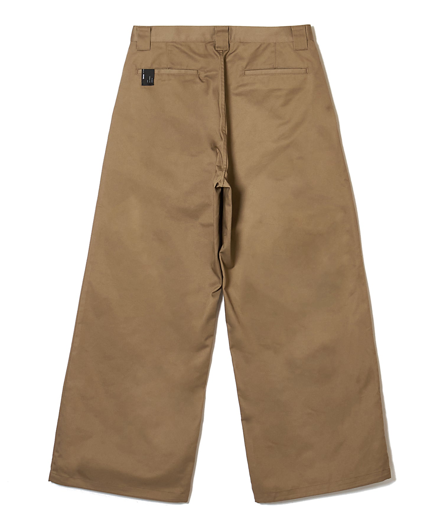 WIDE TC TWILL PANTS WITH DRAWSTRING HEM