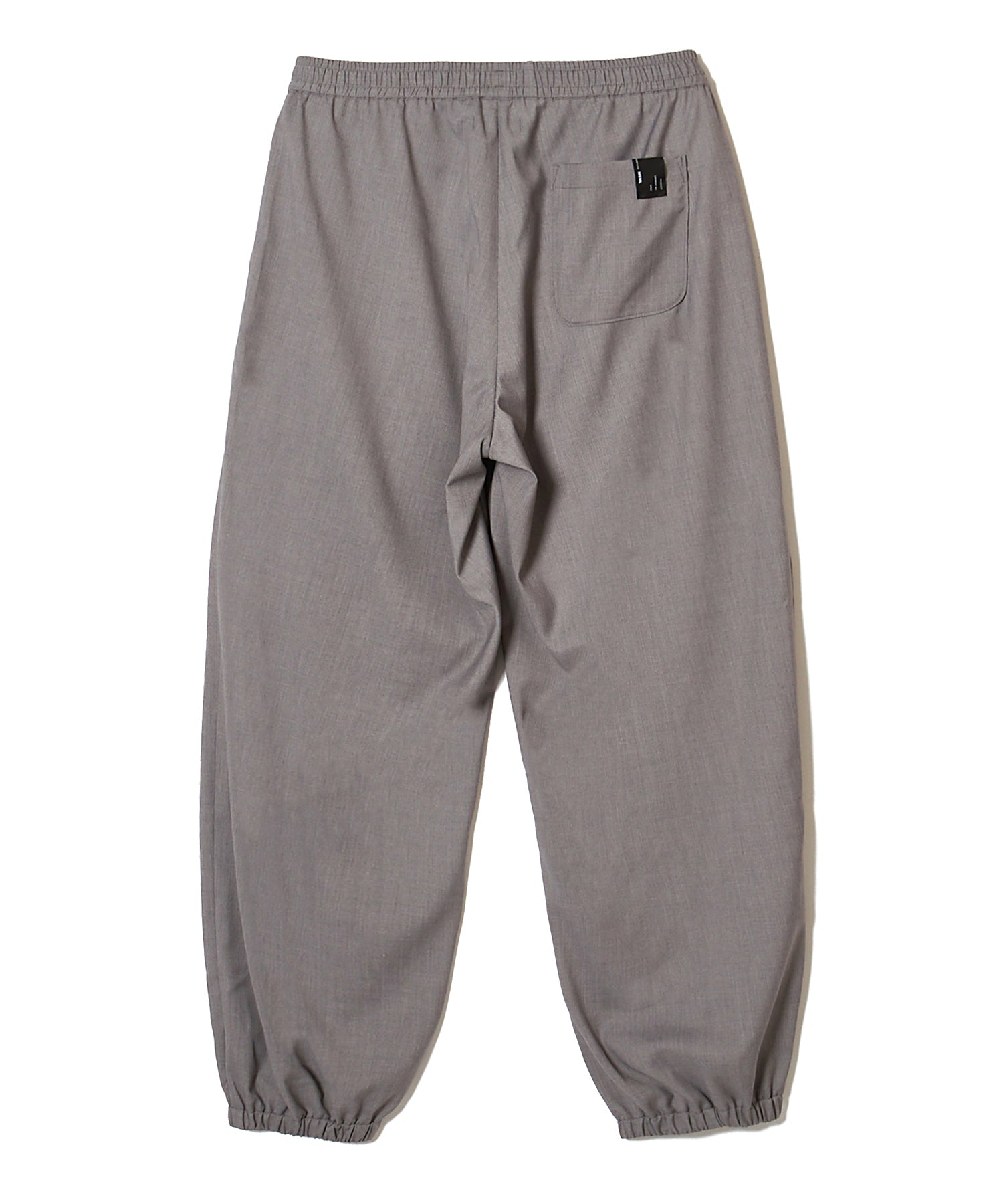 SUIT FABRIC EASY PANTS WITH ELASTIC HEM