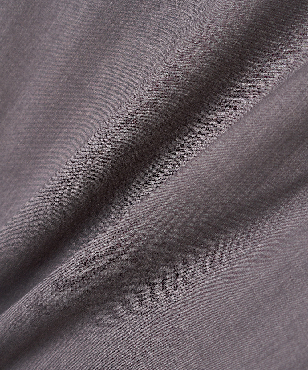 SUIT FABRIC EASY PANTS WITH ELASTIC HEM