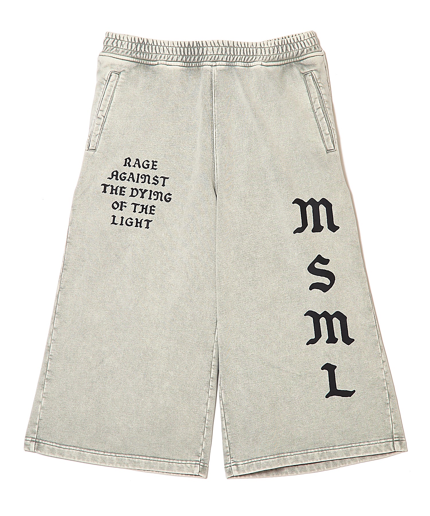 GARMENT DYED SWEAT CROPPED PANTS