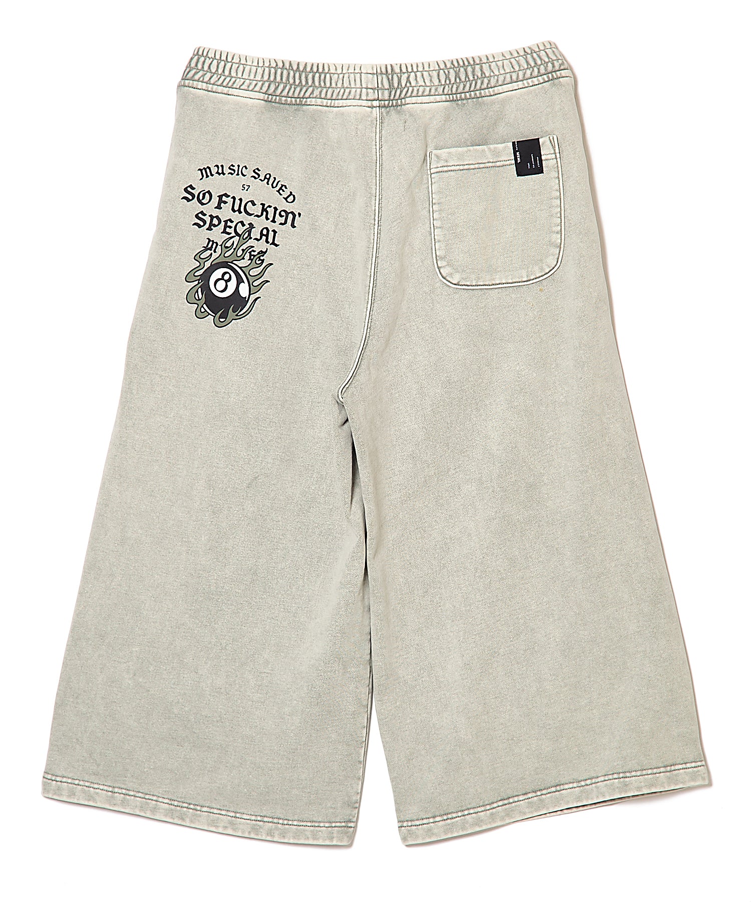 GARMENT DYED SWEAT CROPPED PANTS